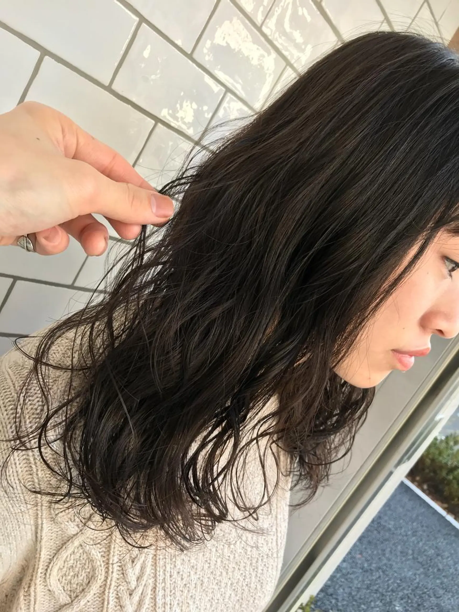 ロング パーマ 竹嶌 健吾のヘアスタイル