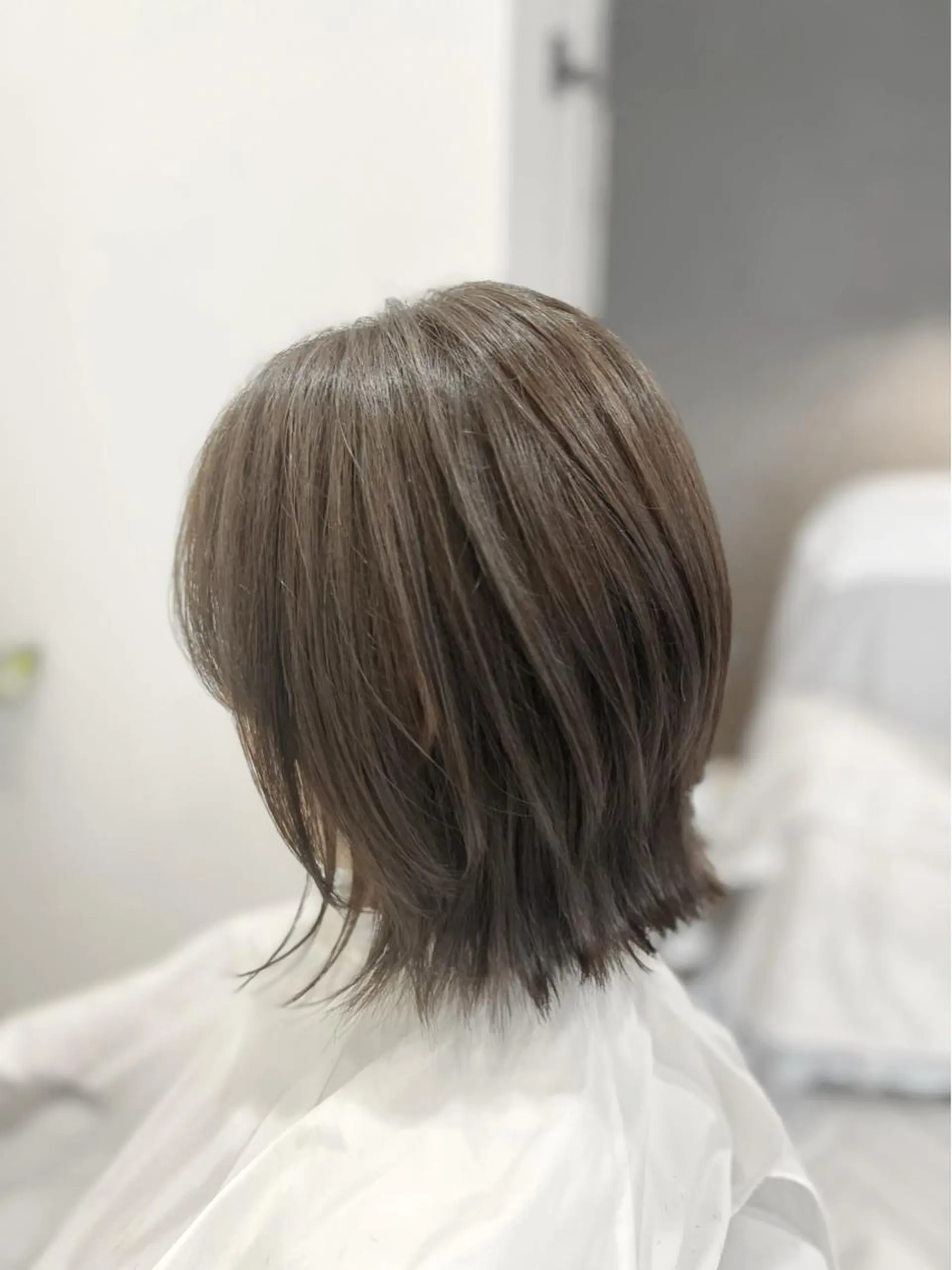 ミディアム カラー ボブ くびれヘア ヘアカラー トリートメント la kaori secretのマツエク・マツパデザイン