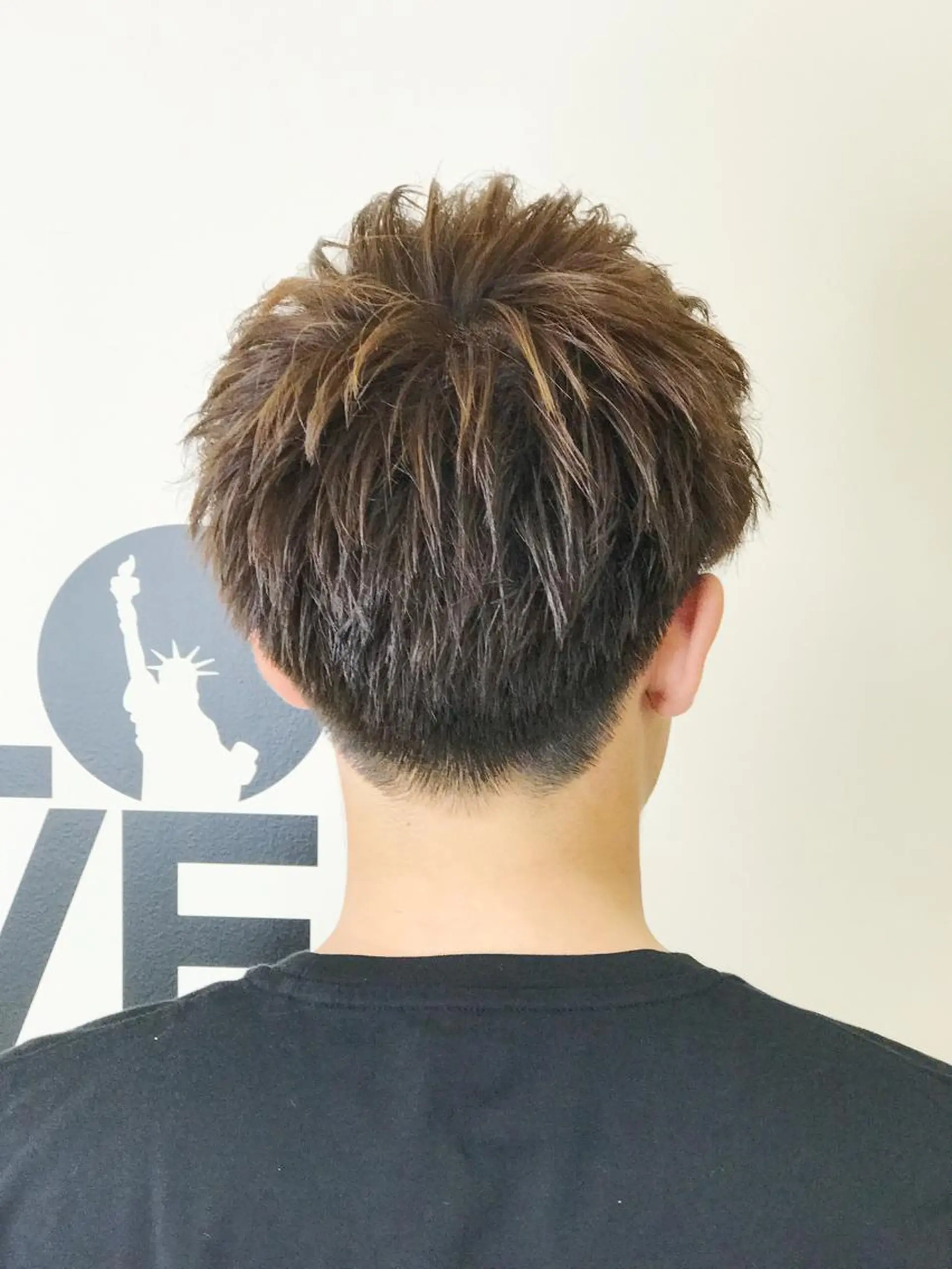 ショート カラー メンズ 赤み消しカラー /透明感カラー 上長のヘアスタイル