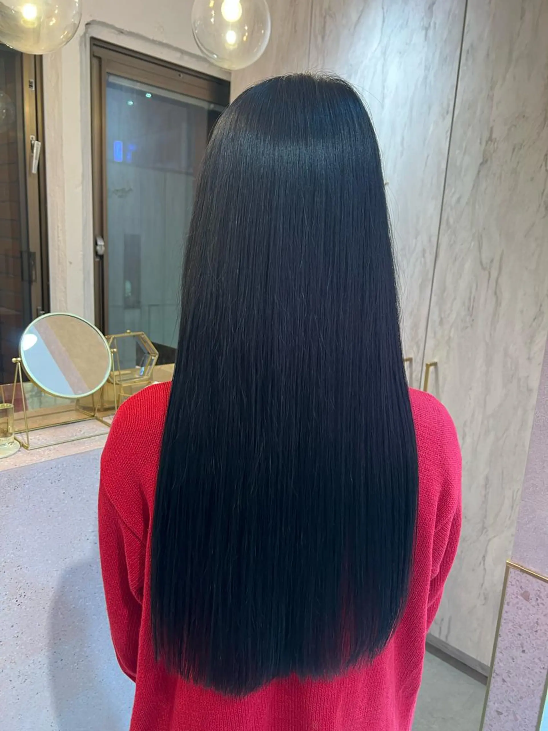 ロング 髪質改善 カット 縮毛矯正 トリートメント 🎀しゅな/韓国 レイヤー/透明感♡のヘアスタイル