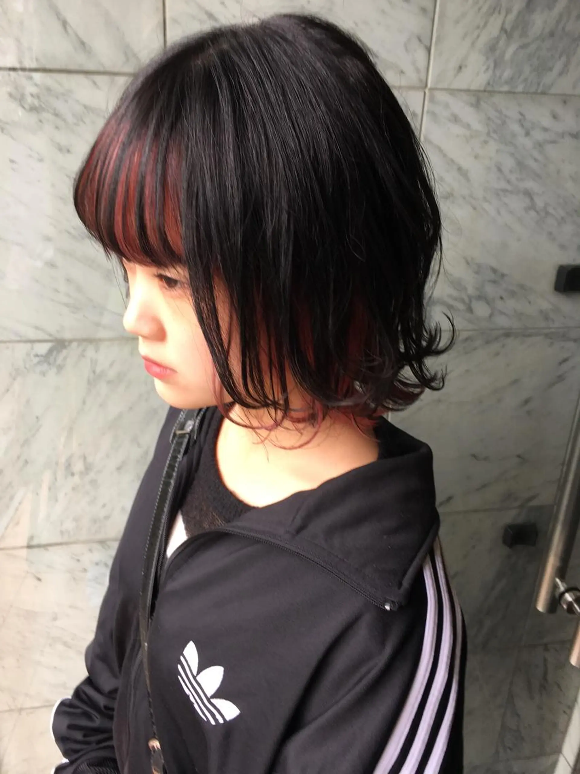 ミディアム カラー 🧡色落ちまで2度綺 麗なカラー🧡ヨシキのヘアスタイル