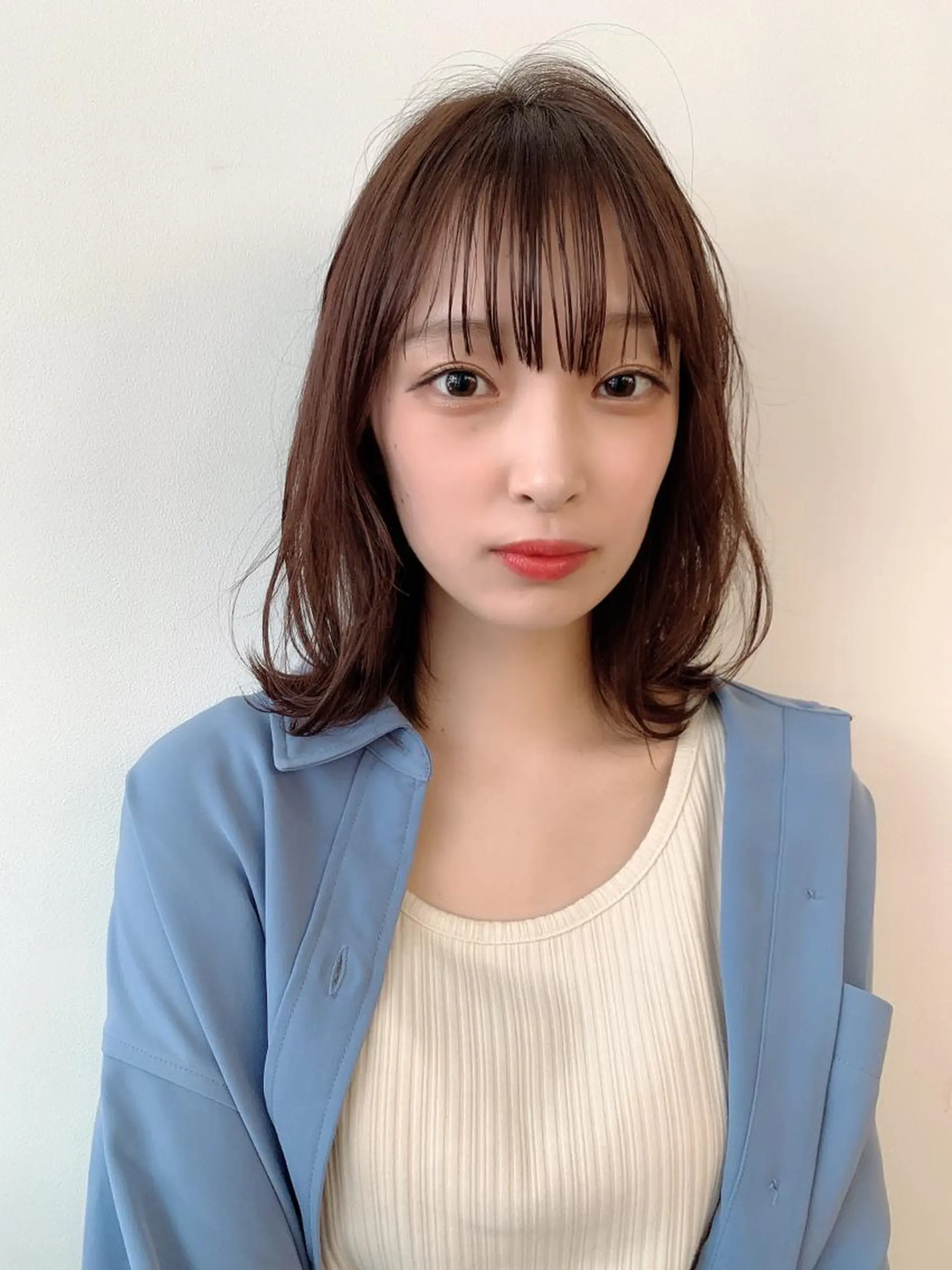 ミディアム カラー カット なりたいが叶う ながしまじゅんきのヘアスタイル