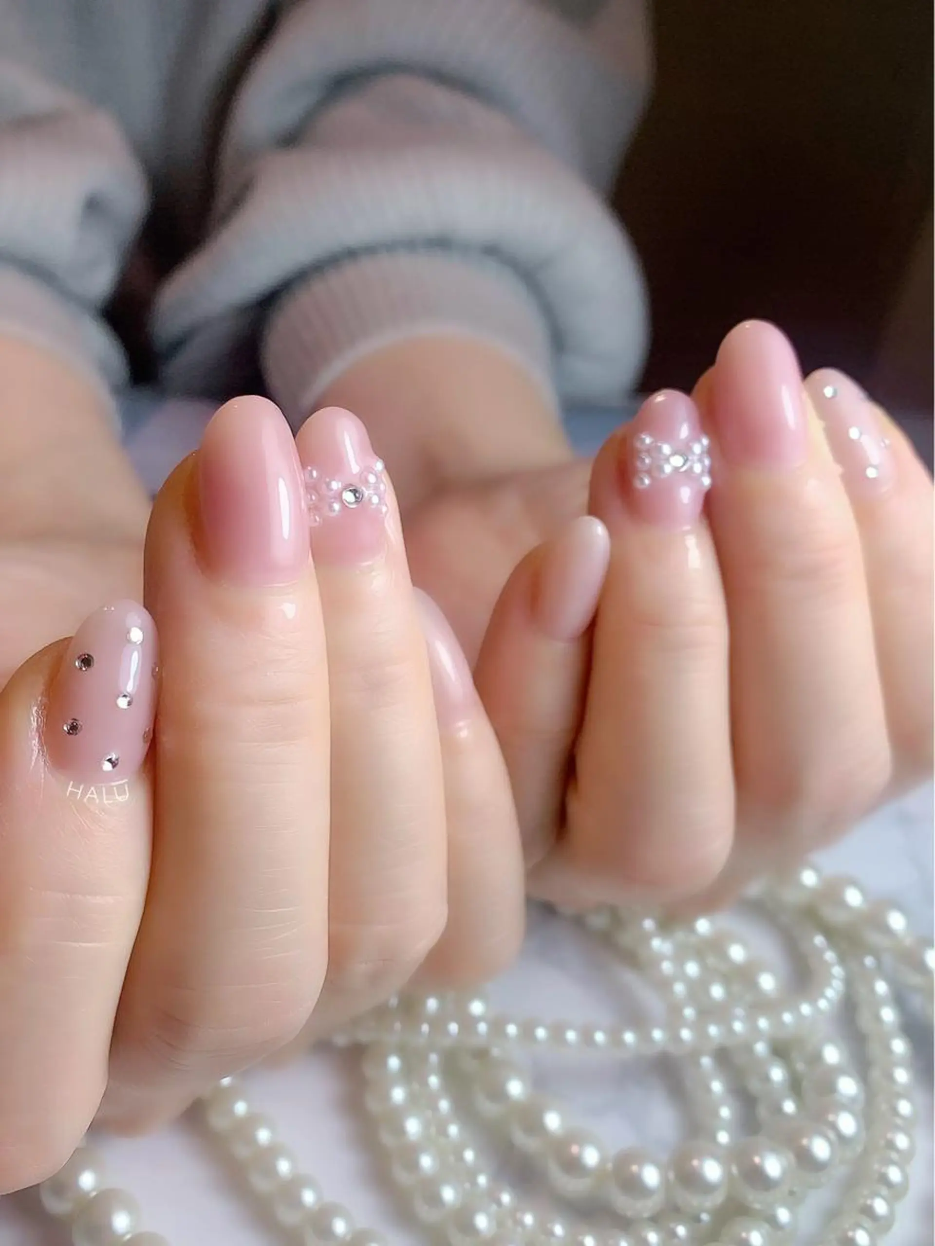 ネイル リボン HALU ハルのネイルデザイン