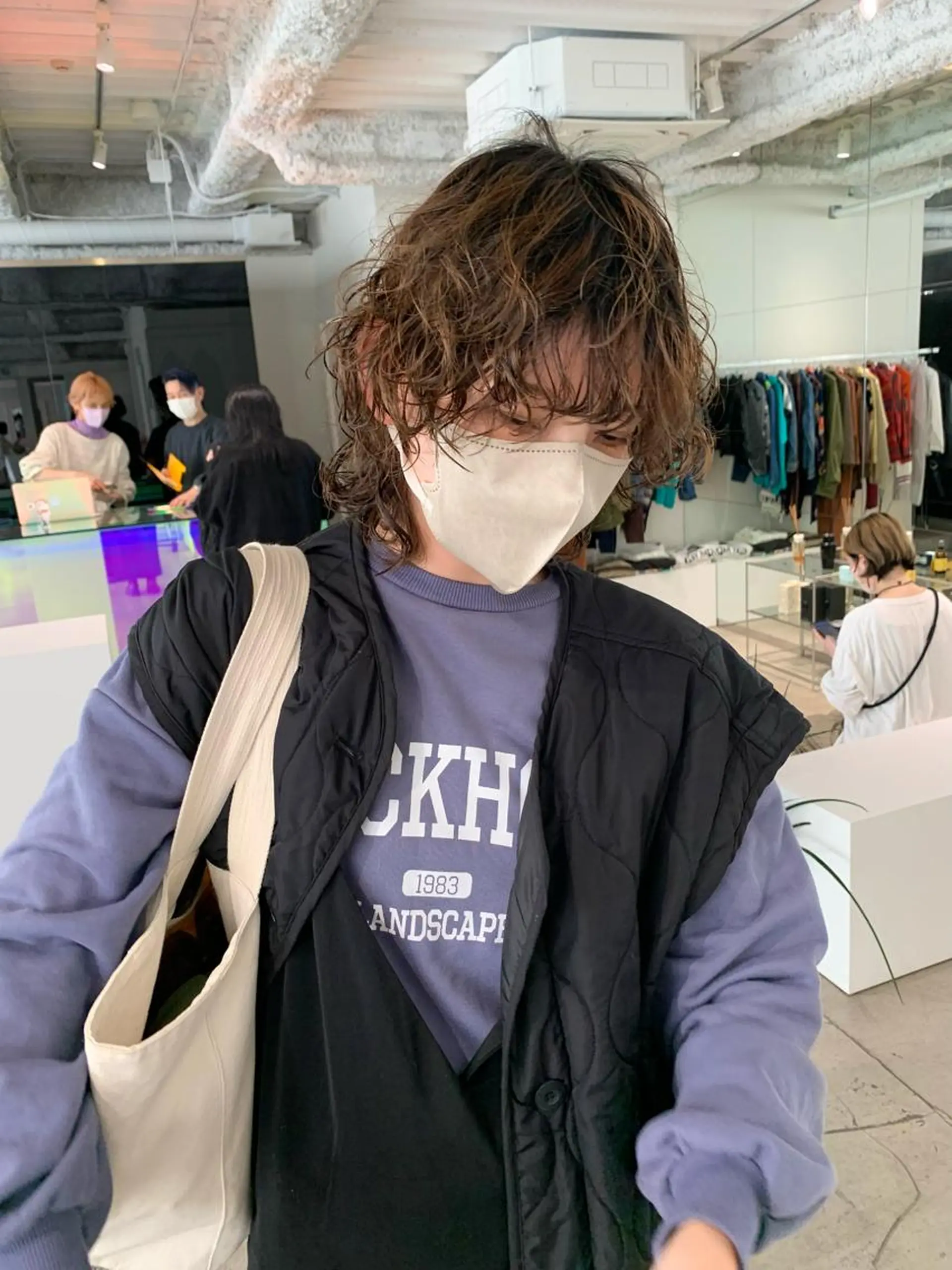 ミディアム パーマ カット パーマ ANY／SUE 千葉パーマのヘアスタイル