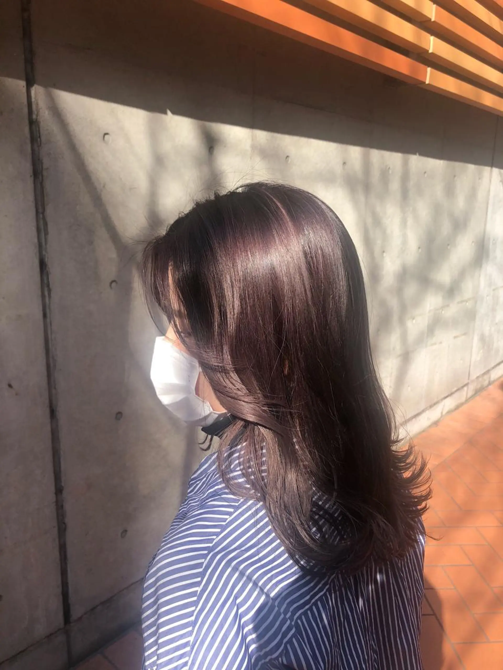 セミロング カラー ベージュカラー ラベンダーカラー ラベンダーベージュ GIEN 末吉 海斗のヘアスタイル