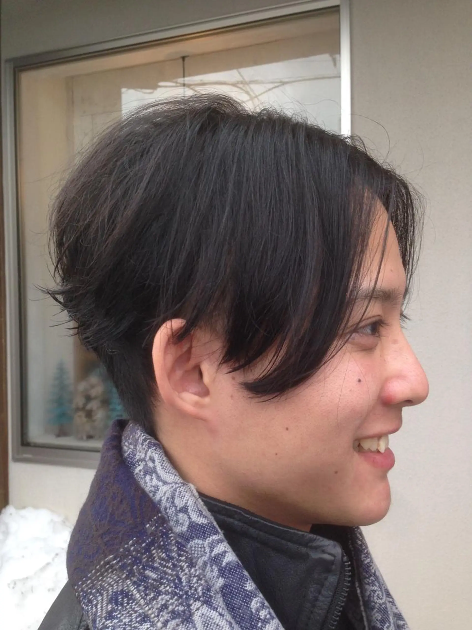 ショート メンズ センターパート ショートヘア 酒井 透のヘアスタイル