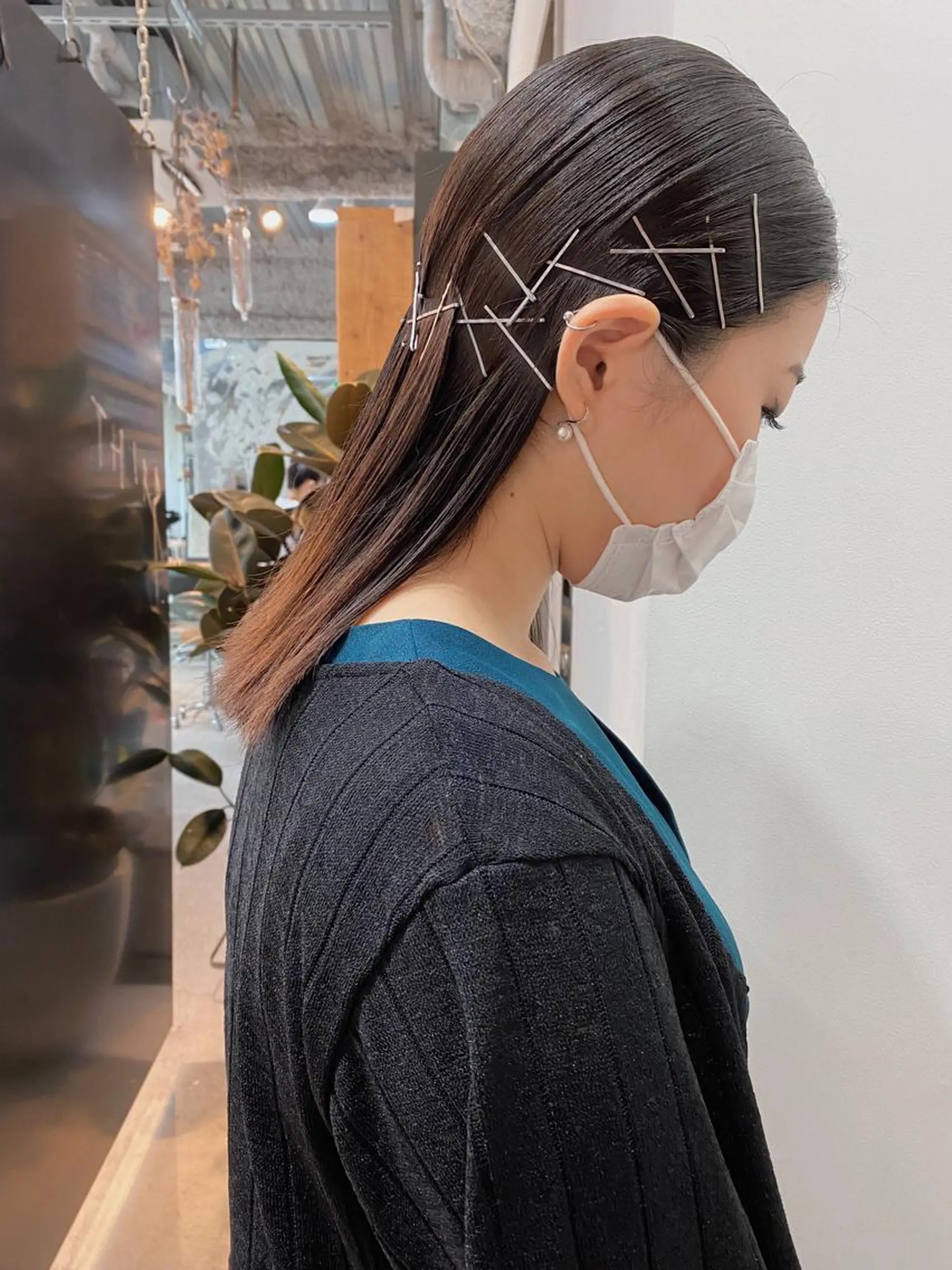 ミディアム カラー ヘアアレンジ ブリーチなしカラー/ 髪質改善/寺門束のヘアスタイル