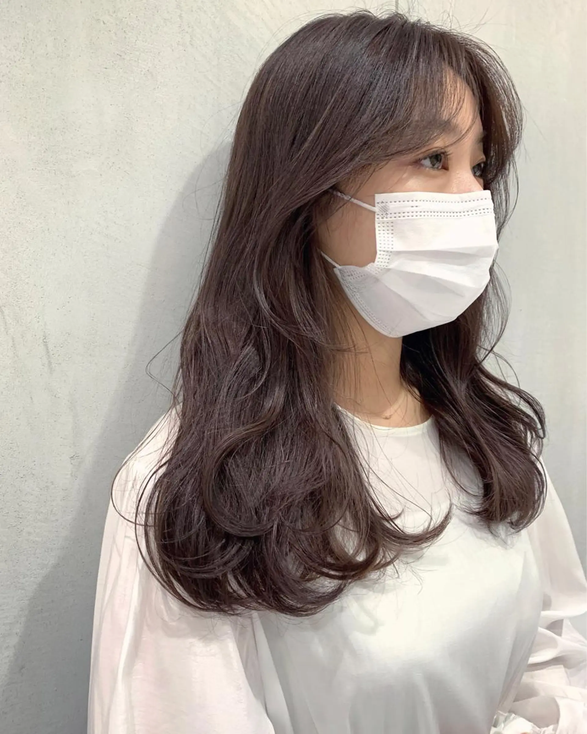 セミロング カラー minami🪷 暖色カラーのヘアスタイル