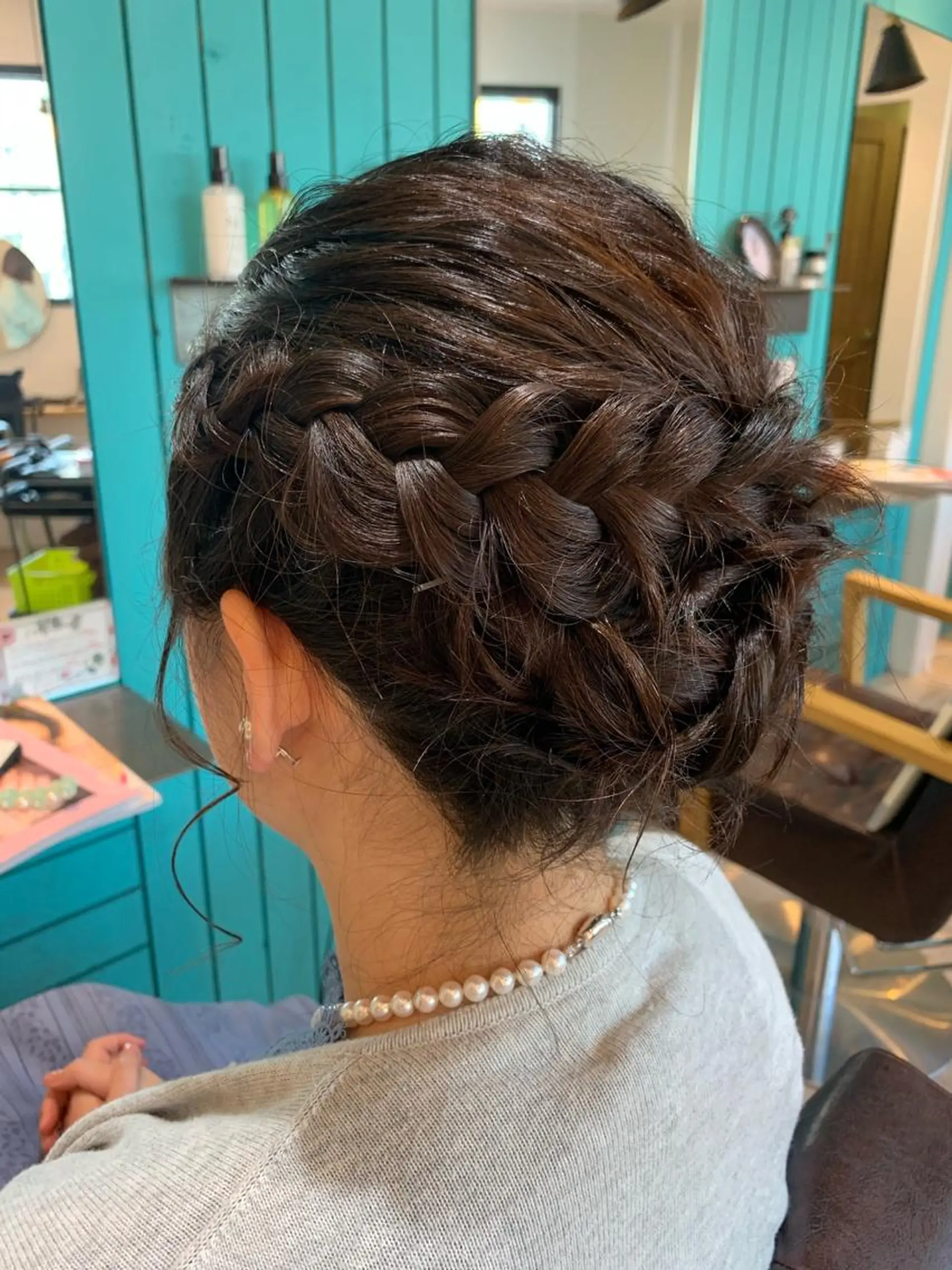 セミロング 🫧透明感カラー🫧 美髪矯正🫧チサトのヘアスタイル