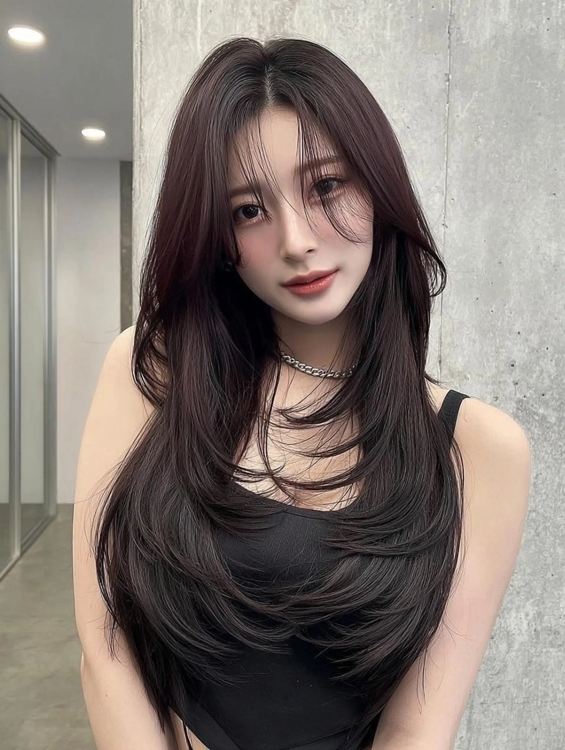 ロング カラー ブリーチ ダブルカラー 髪質改善 縮毛矯正 トリートメント ヘアカラー トリートメント レイヤーカット✨ 福井雄登のヘアスタイル