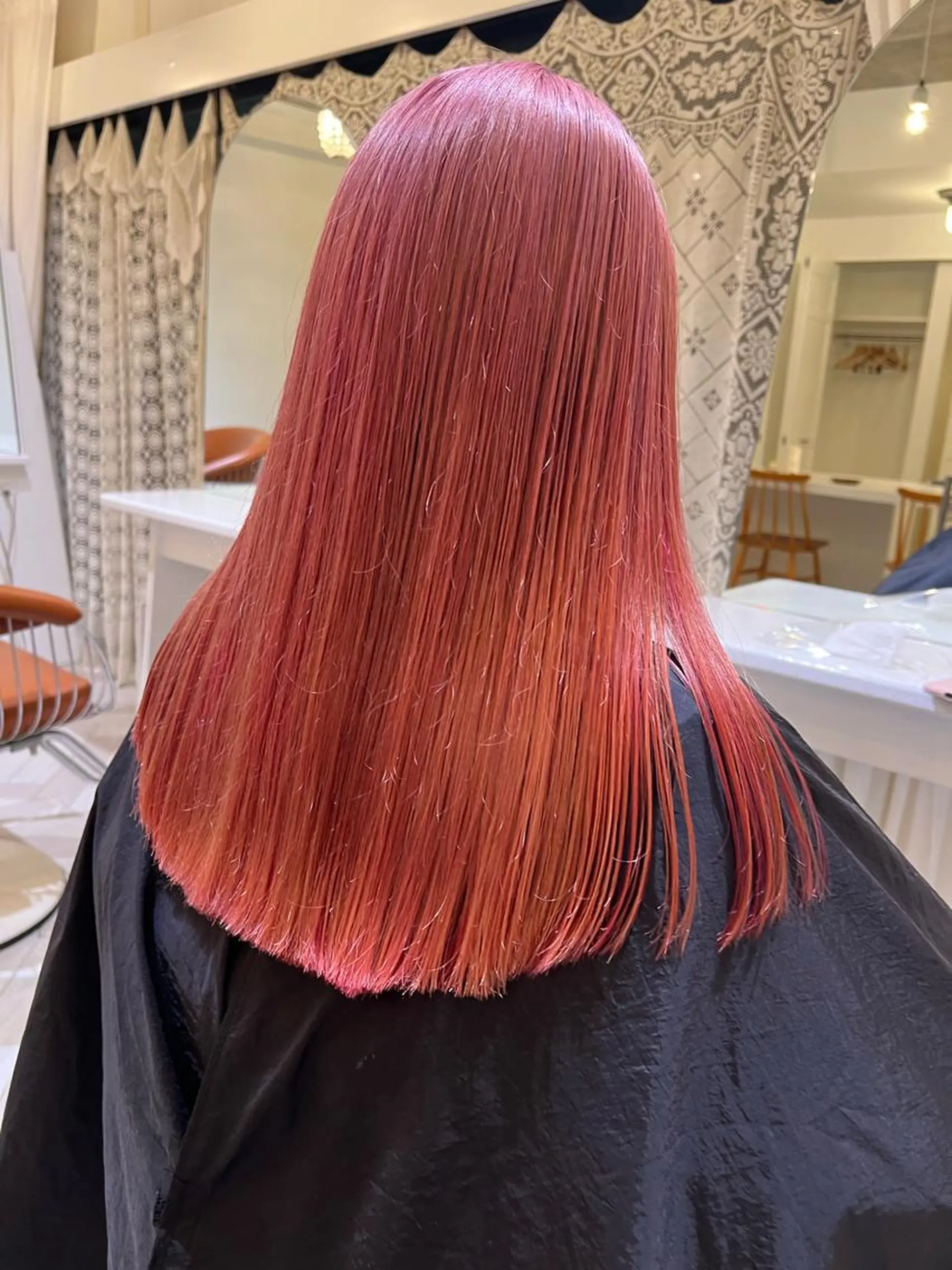 ロング カラー ヘアカラー ブリーチカラー🎀 韓国風/寺門美優のヘアスタイル