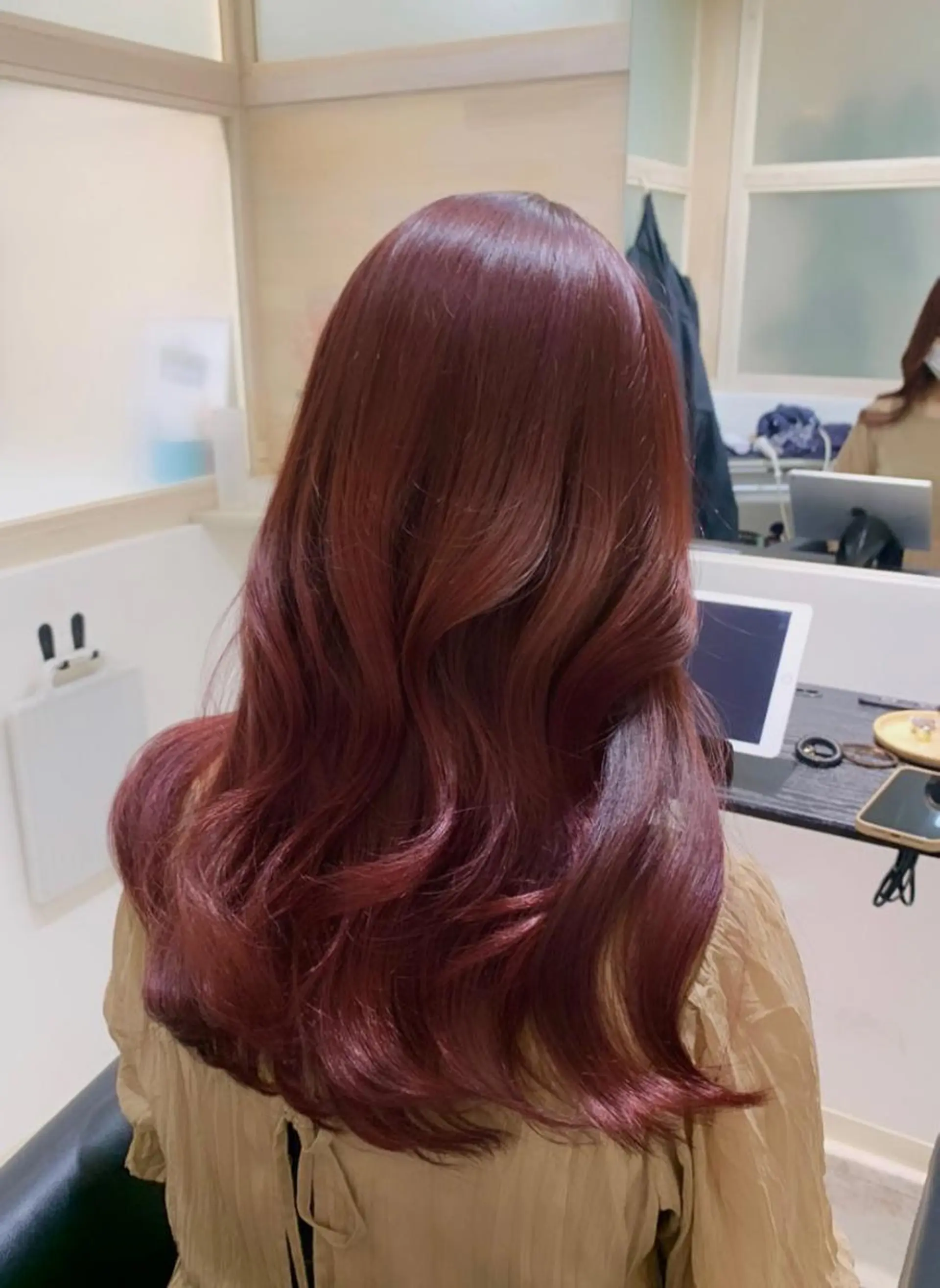 ロング カラー 垢抜け 雰囲気アップ ふにゅう ののかのヘアスタイル