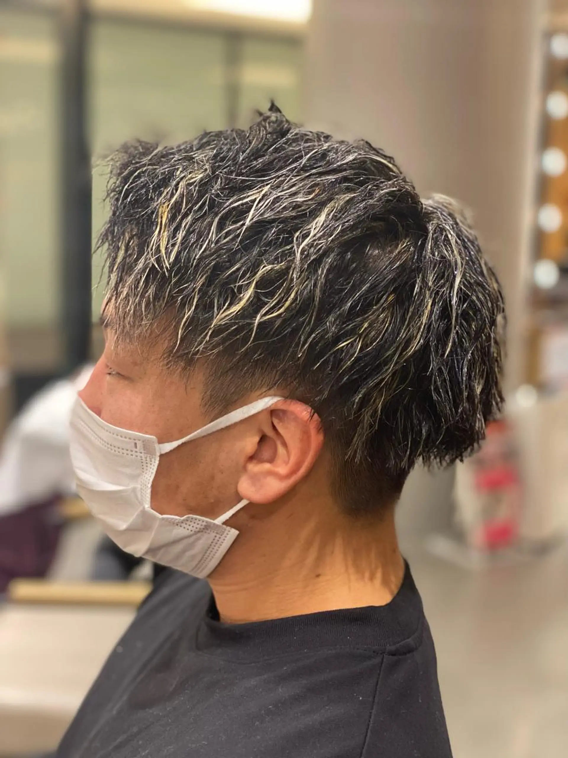 ショート メンズ メンズパーマ メンズツイストパーマ ツイストパーマ unopulir 景山　凌のヘアスタイル