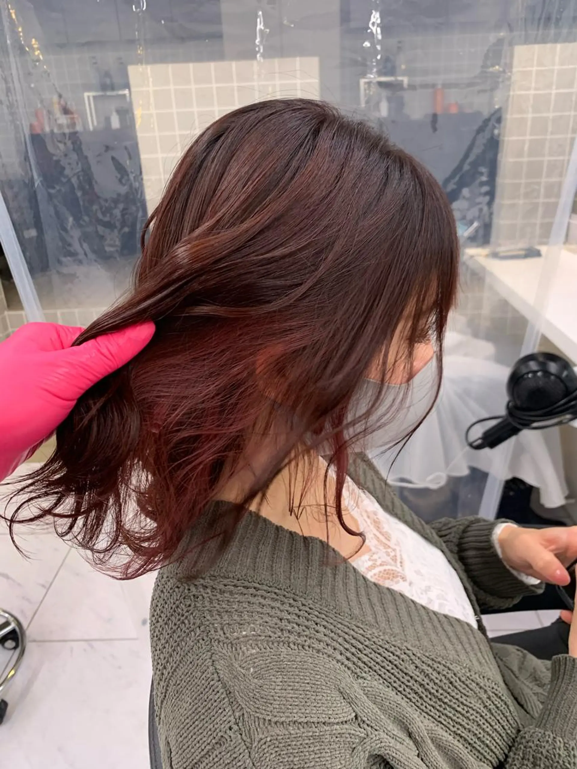 セミロング カラー パーマ ヘアアレンジ メンズ ネイル マツエク・マツパ neon hair所属・🩵 JURI🩵のヘアスタイル