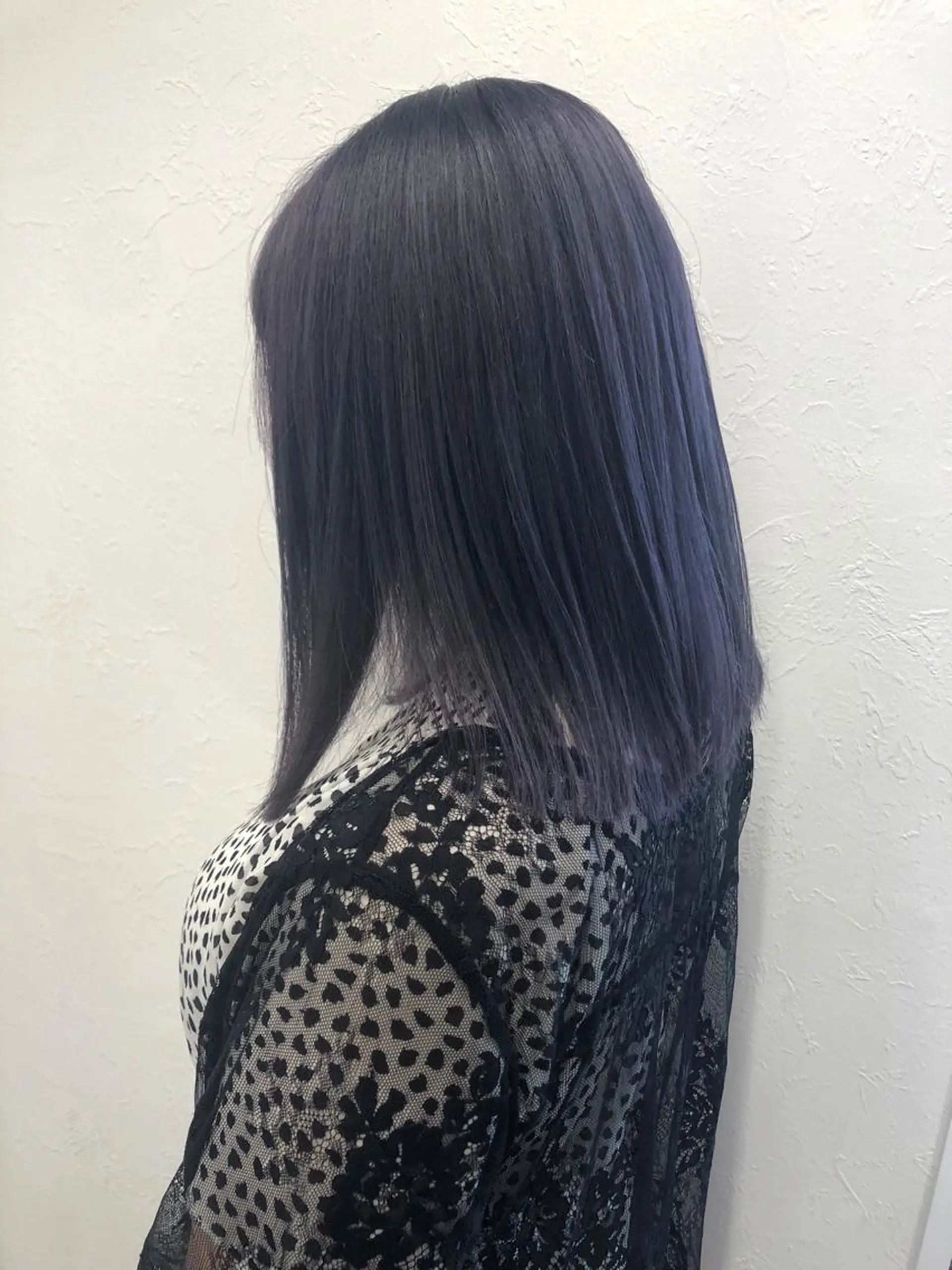 セミロング カラー アッシュ ダブルカラー ラベンダーカラー ラベンダーアッシュ ヘアカラー 🤍2nd🤍田所 美希のヘアスタイル