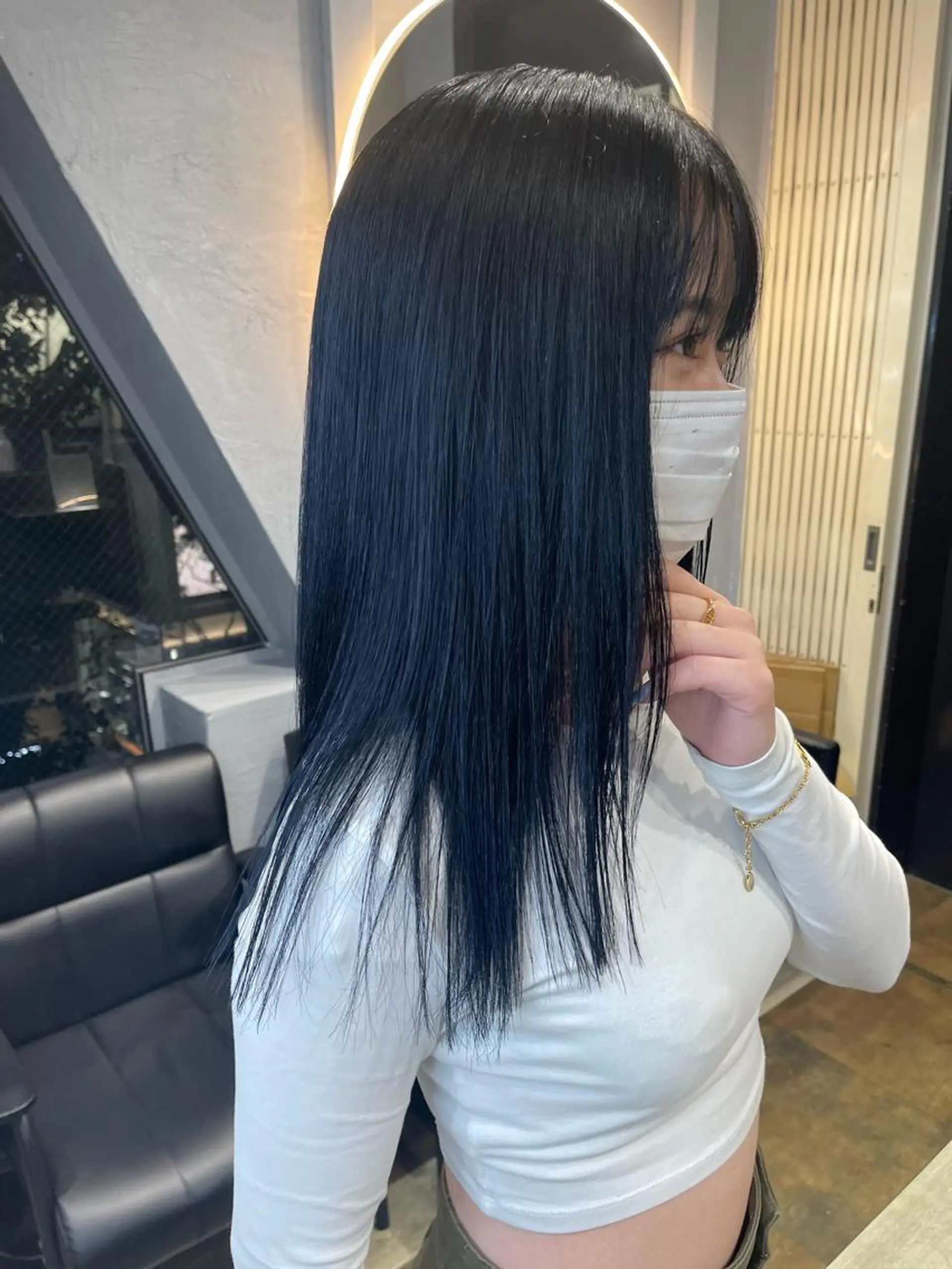 セミロング カラー TATSUブリーチ/ ミルクティーベージュのヘアスタイル