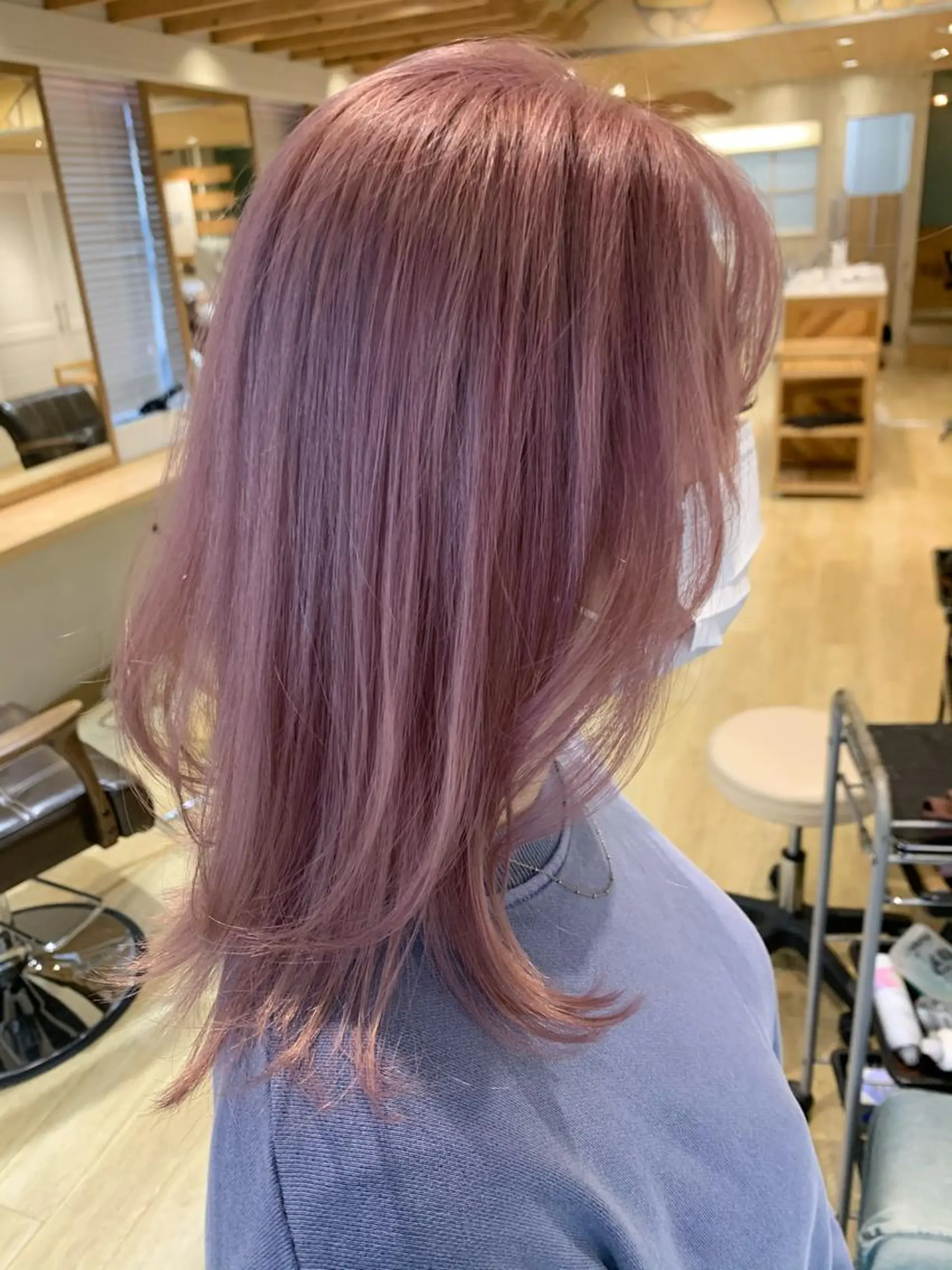 セミロング ヘアカラー トリートメント 渋谷ハイトーン/ デザインカラー阿部のヘアスタイル