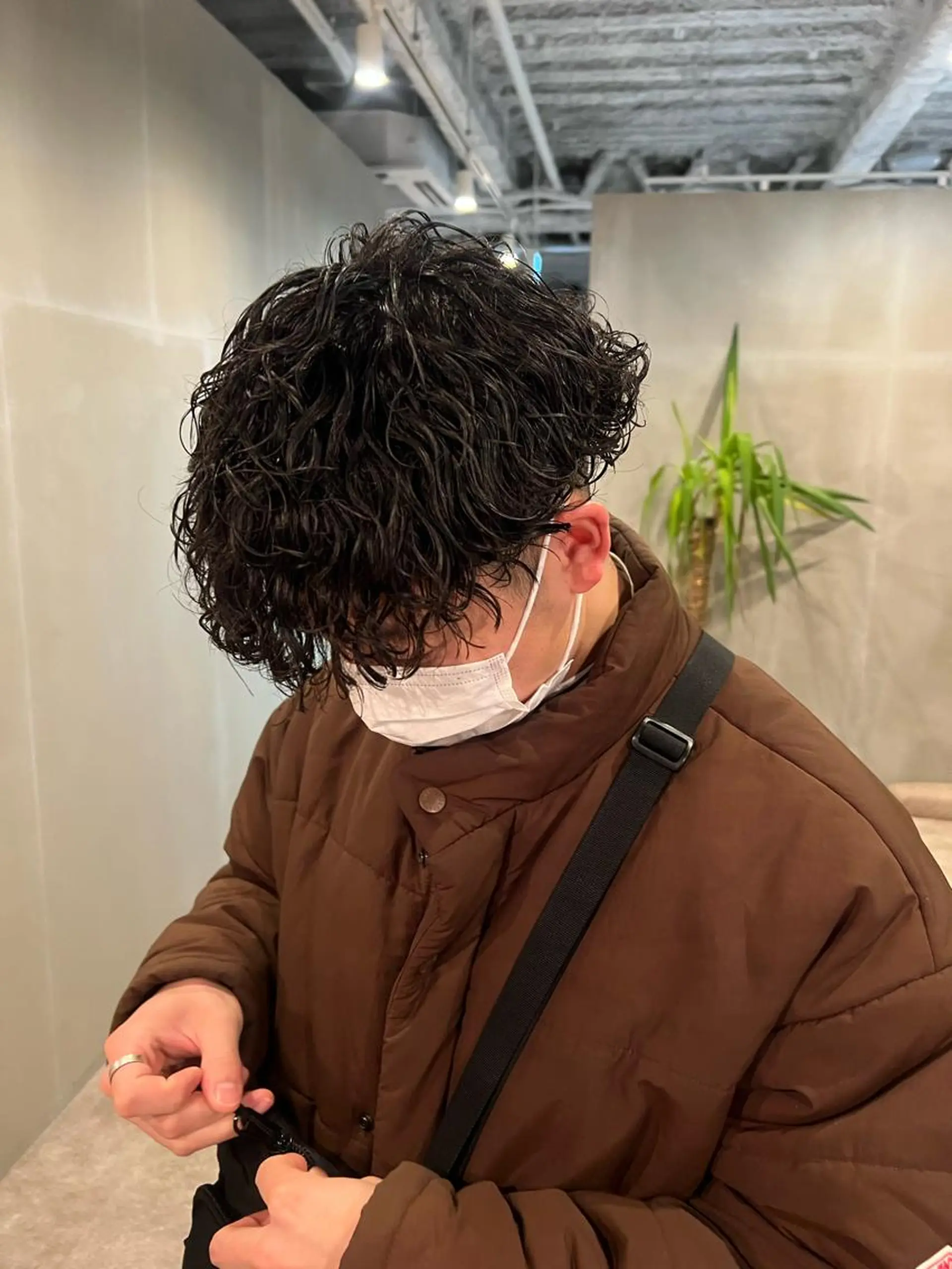 ショート パーマ メンズ カット パーマ 【S.BROOM】 店長　西川徹のヘアスタイル