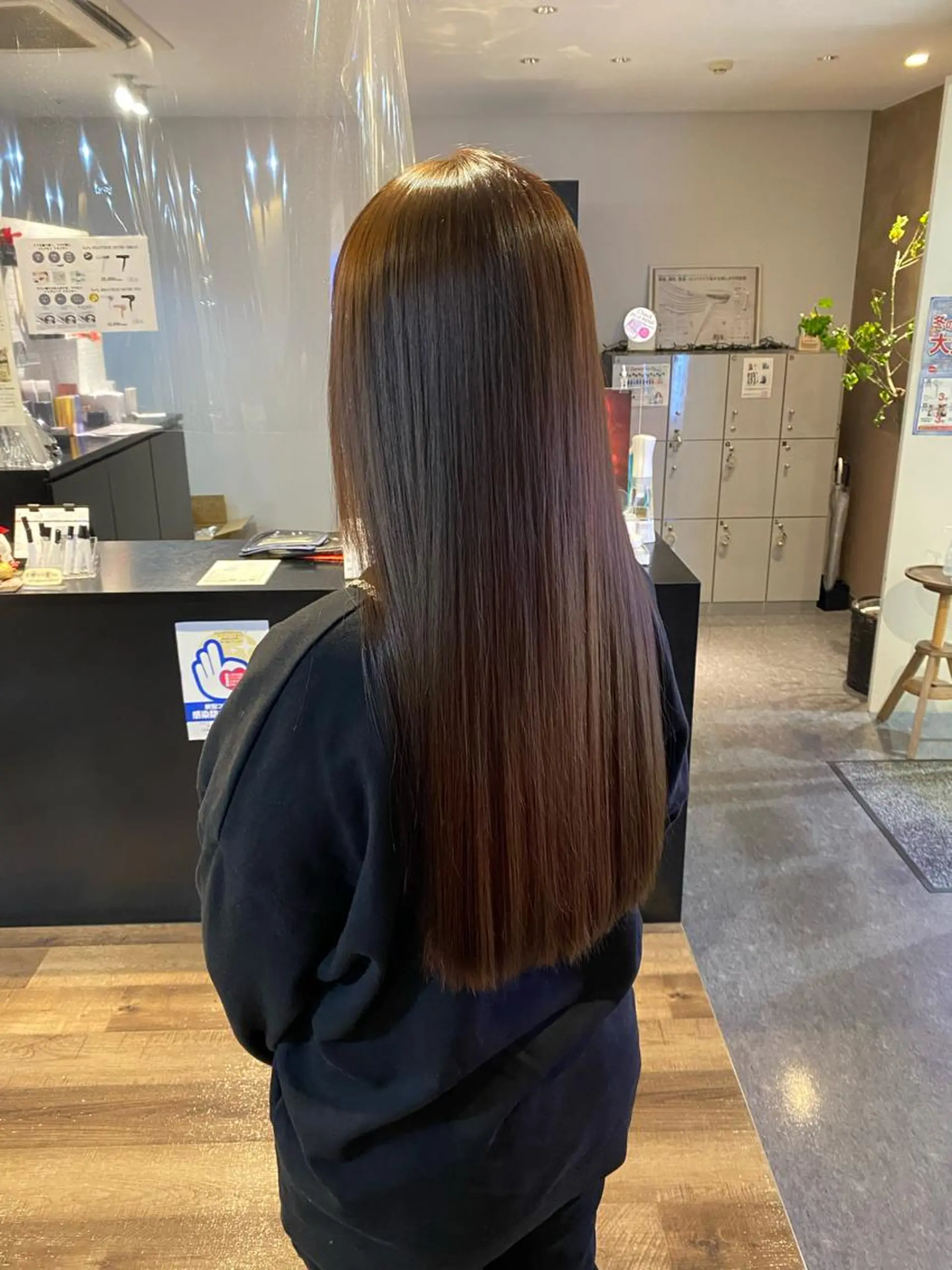 ロング カット 縮毛矯正 トリートメント STYLE エキシティ店所属・杉原魁/髪質改善/ 似合わせパーマのヘアスタイル