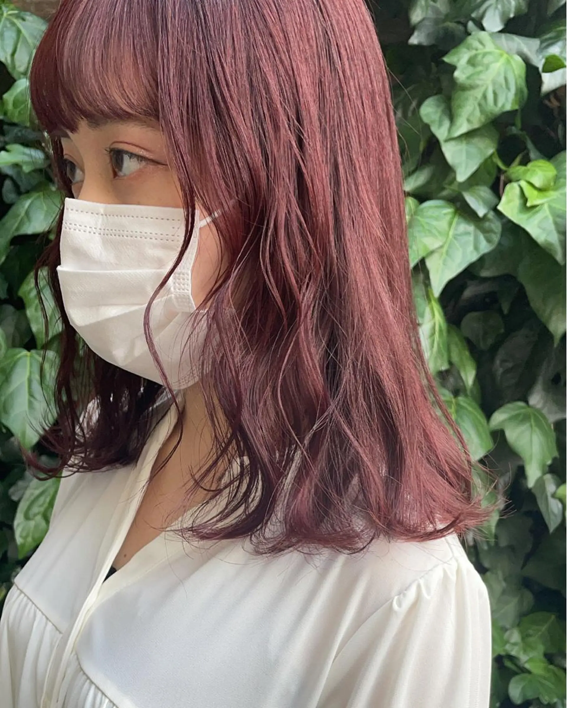 ミディアム レイヤーカット/ 透明感カラーmikuのヘアスタイル