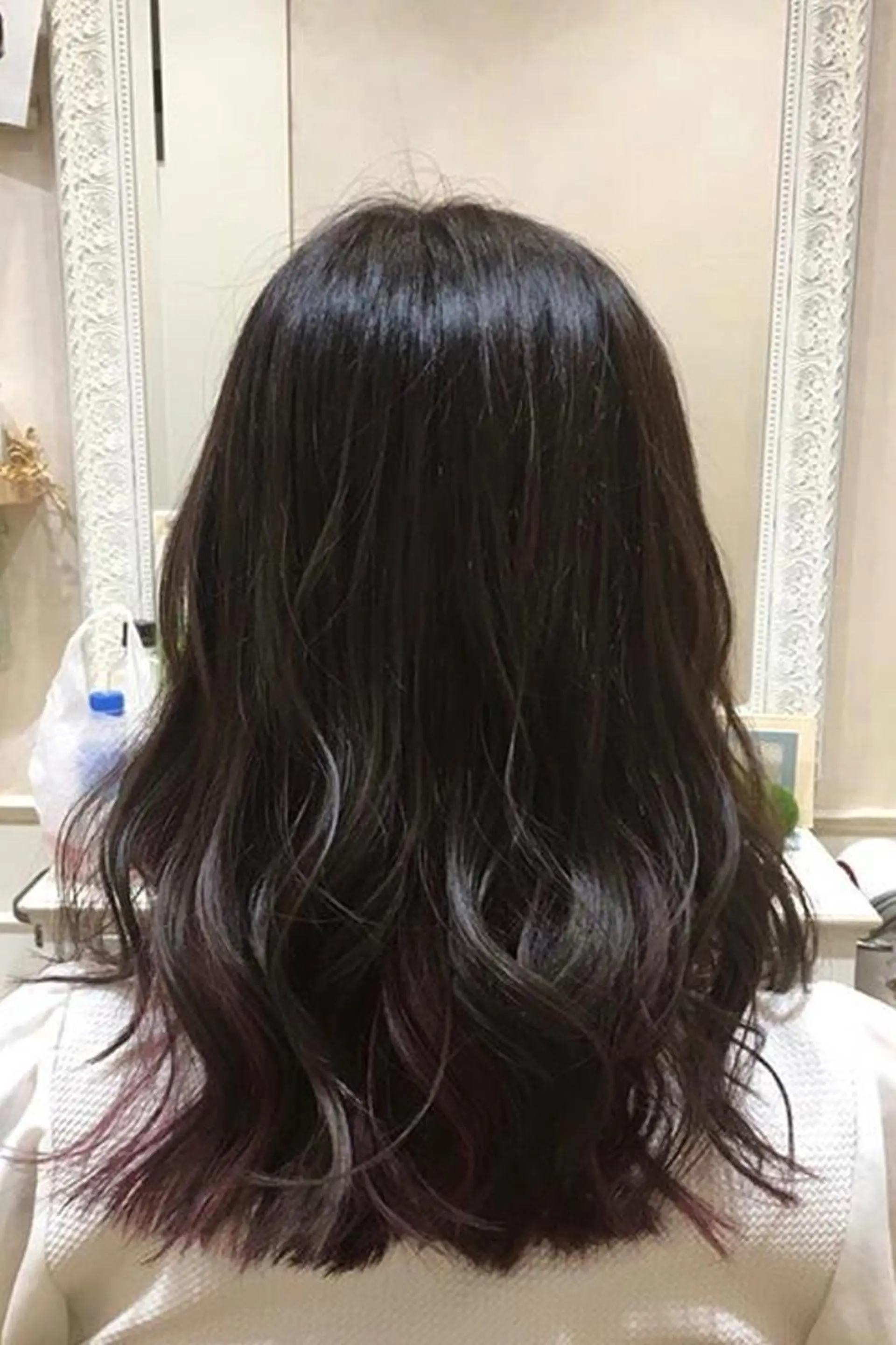 ロング カラー パーマ ツヤ髪カラー💎 佐藤あきのヘアスタイル