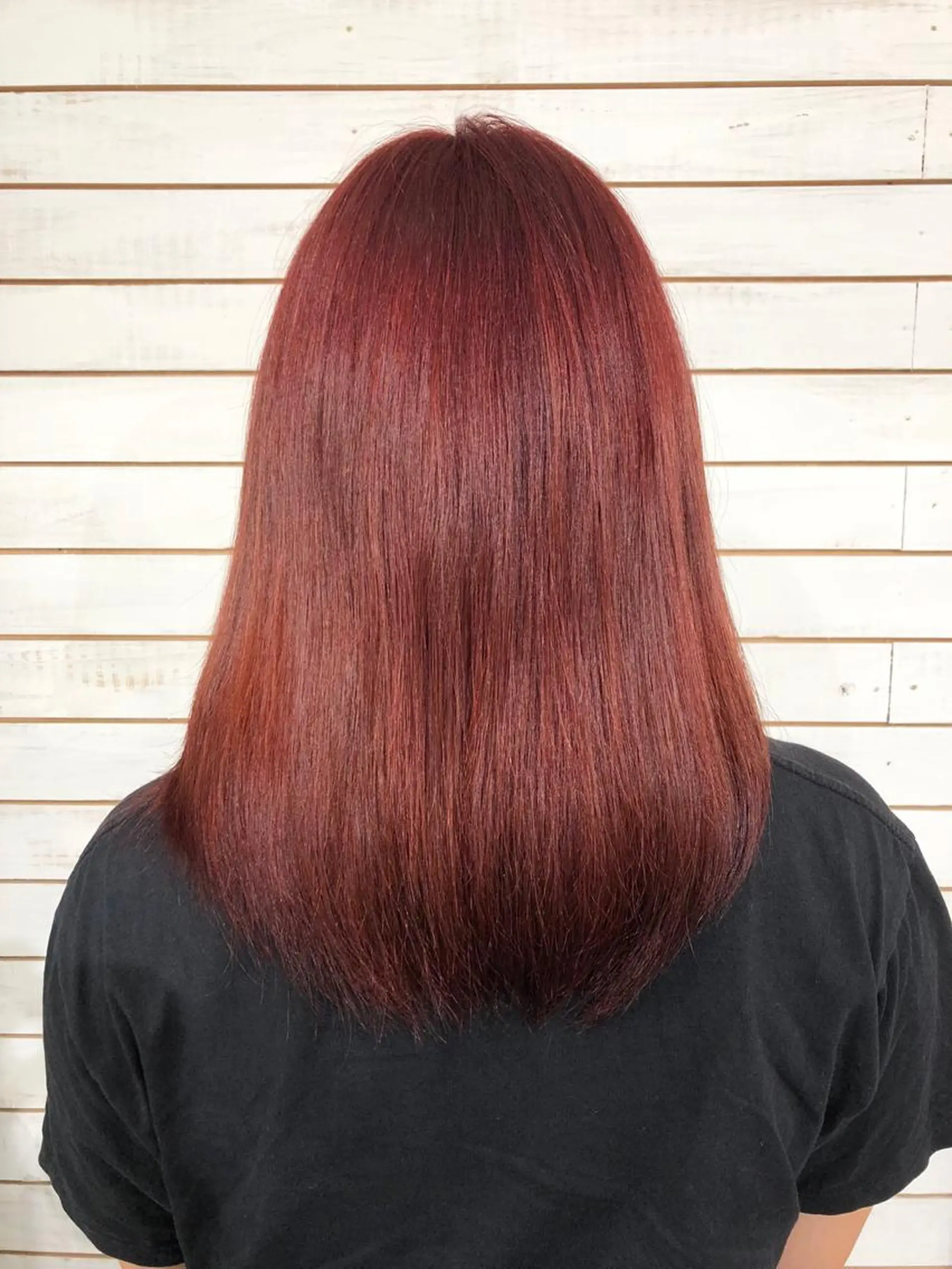 ミディアム カラー レッドカラー カット ヘアカラー トリートメント 🧡艶髪ちゅるん髪 🫧🧡YUKI❄️のヘアスタイル