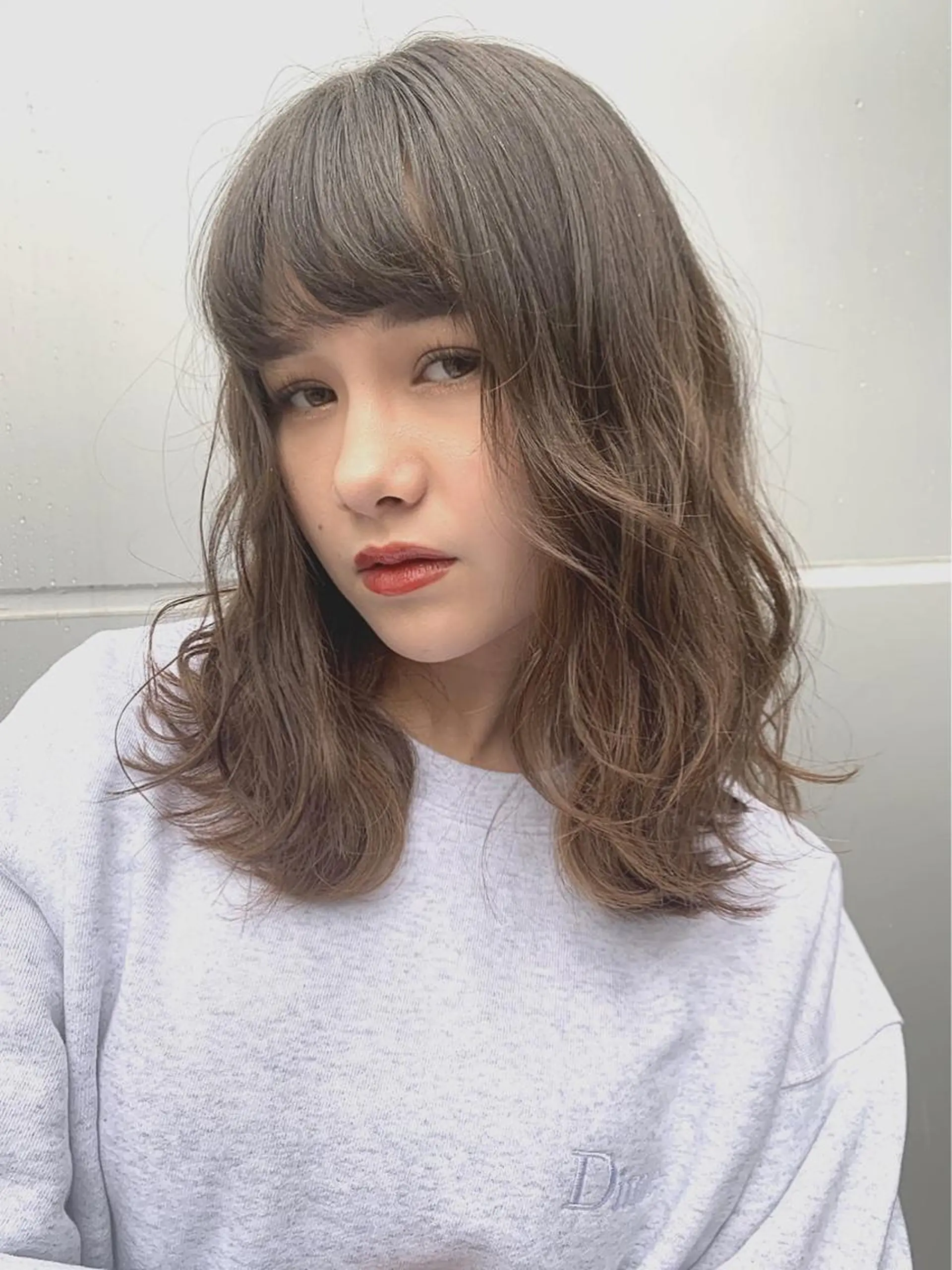 ミディアム ヘアカラー トリートメント ヘアセット 💈ホリ ダイキ💈のヘアスタイル