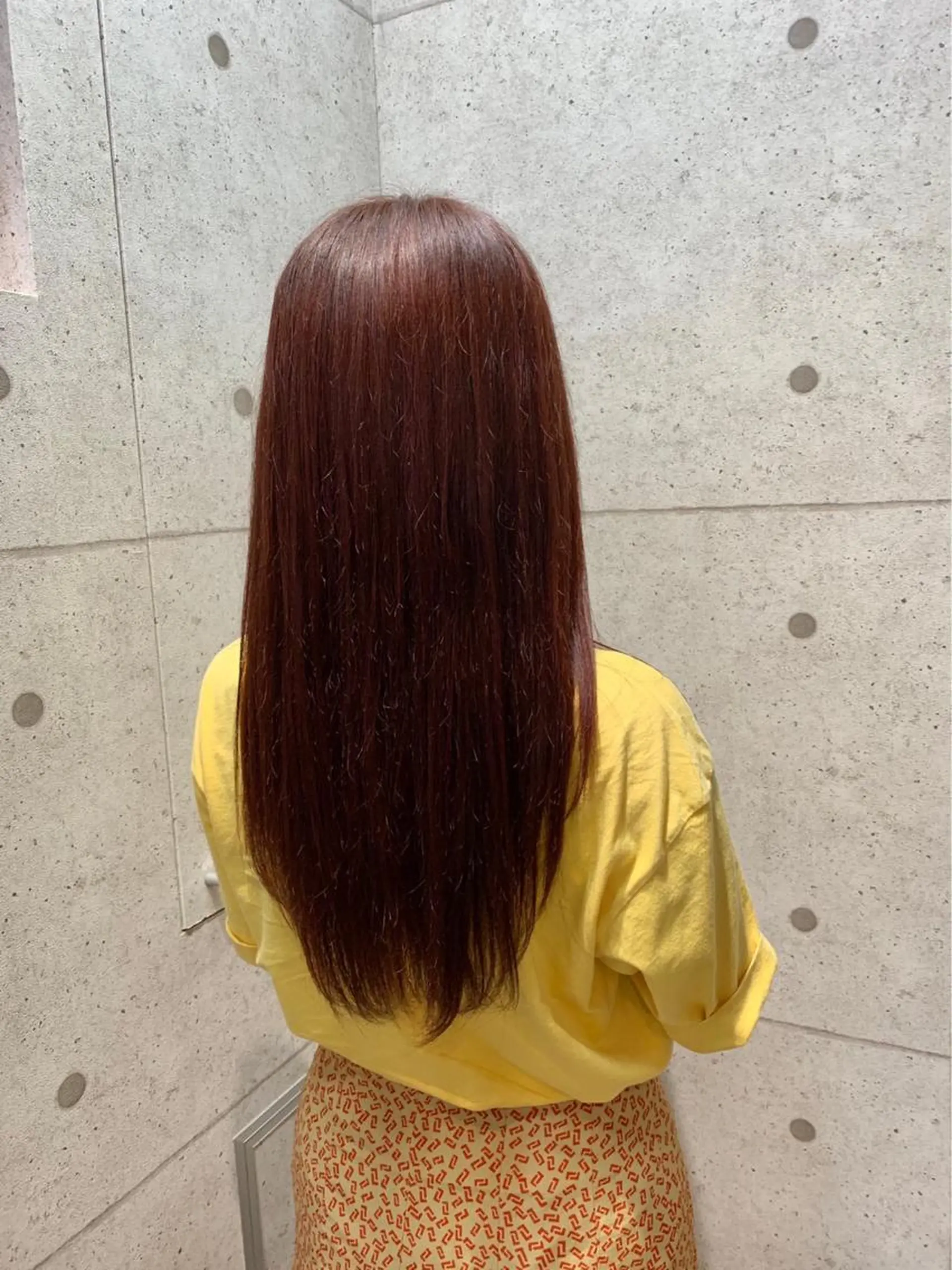 カラー レッドカラー 藤田 清志のヘアスタイル