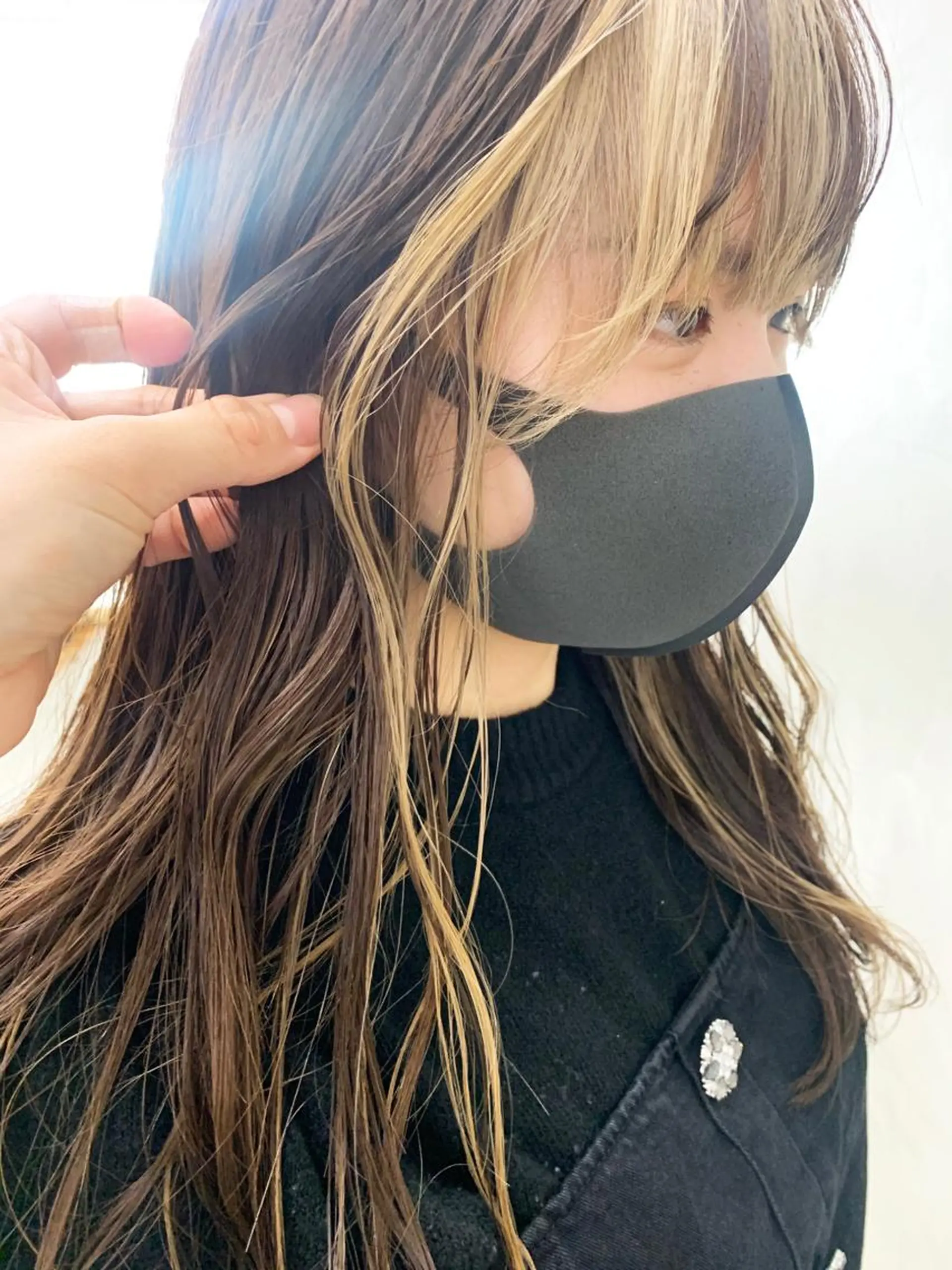 カラー ミストバング ブリーチ  フェイスフレーミング ヘッドスパ (女性限定)🍋モエのヘアスタイル