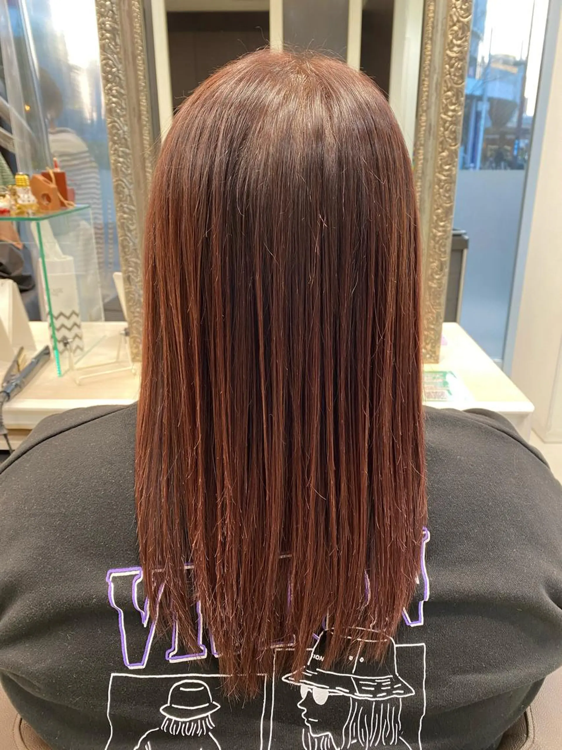 セミロング カラー 藤本 悠雅のヘアスタイル