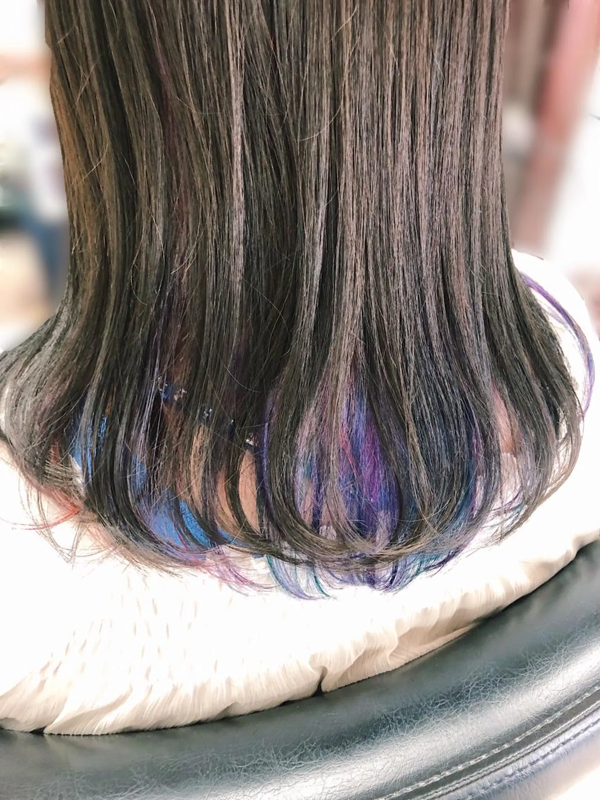 セミロング カラー インナーカラー ケアブリーチ /髪質 改善/古橋圭史郎のヘアスタイル