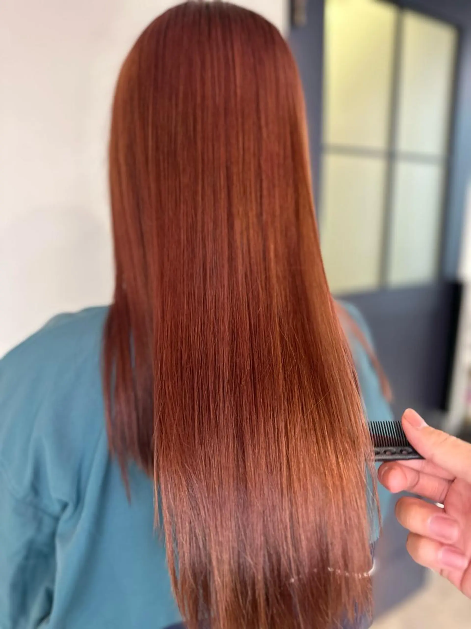 セミロング 髪質改善 ヘアカラー トリートメント uhiyama shotarouのヘアスタイル