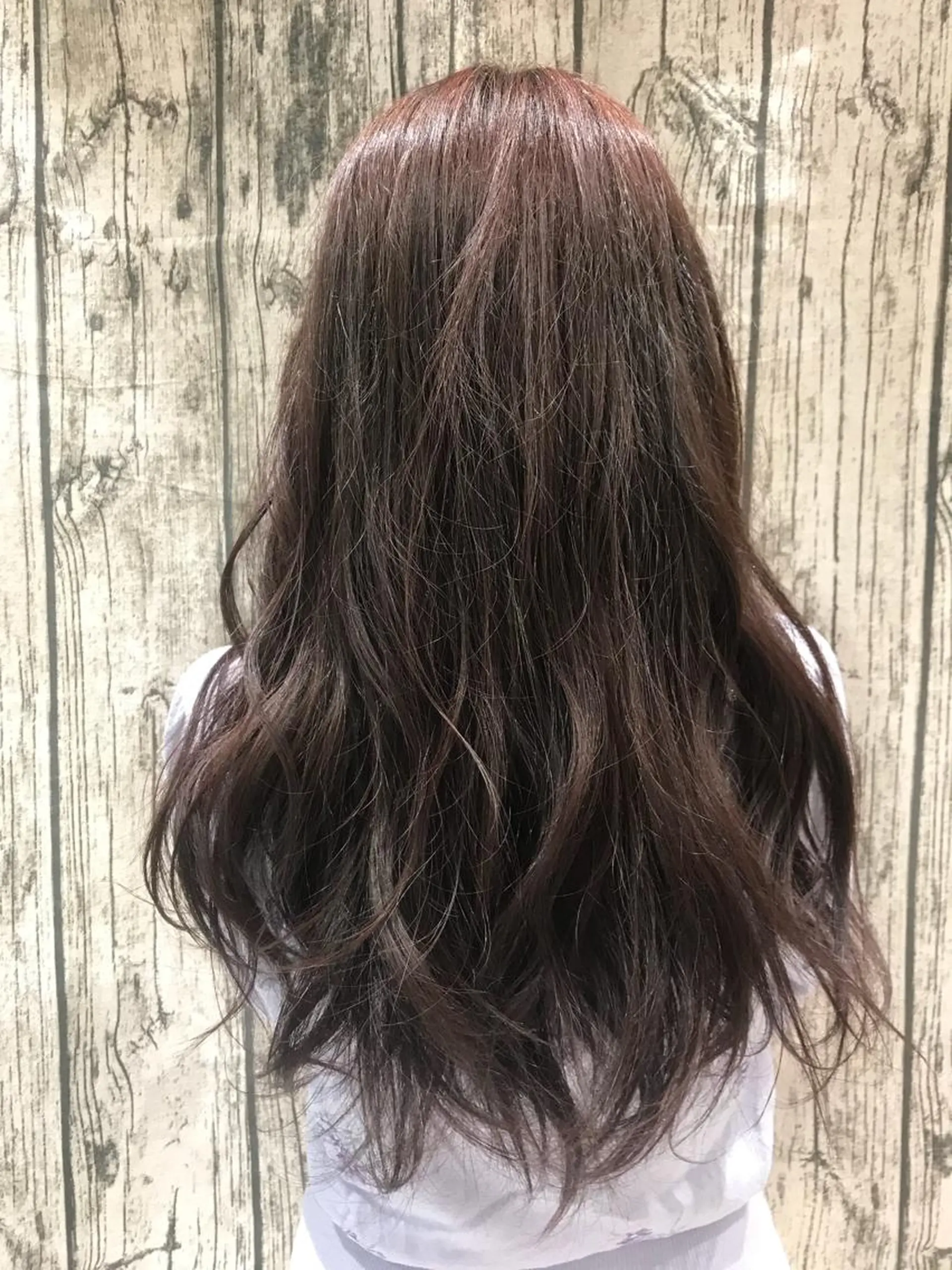 ロング カラー ベージュカラー ピンクカラー ピンクベージュ 縮毛矯正/髪質改善 /韓国風　山川春輝のヘアスタイル