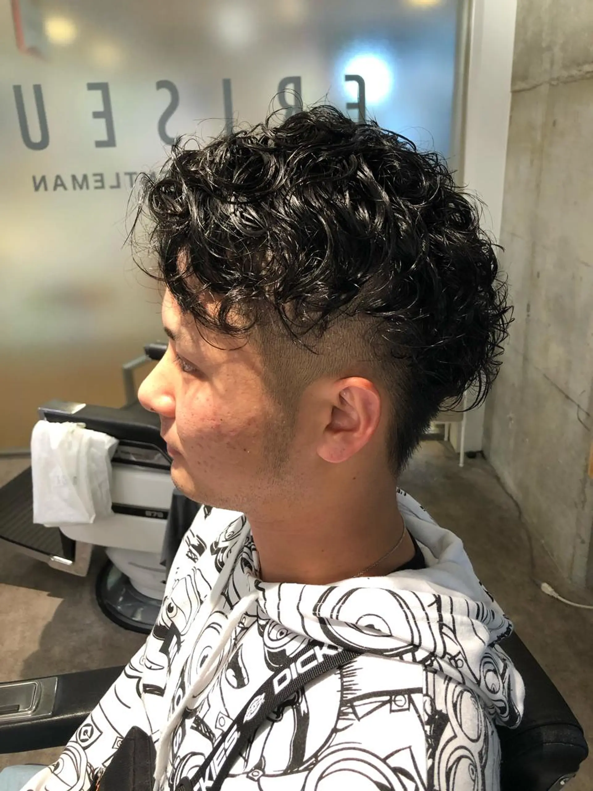 ショート メンズ メンズパーマ カット パーマ bifino.rilune for men所属・rilune matsuoのヘアスタイル