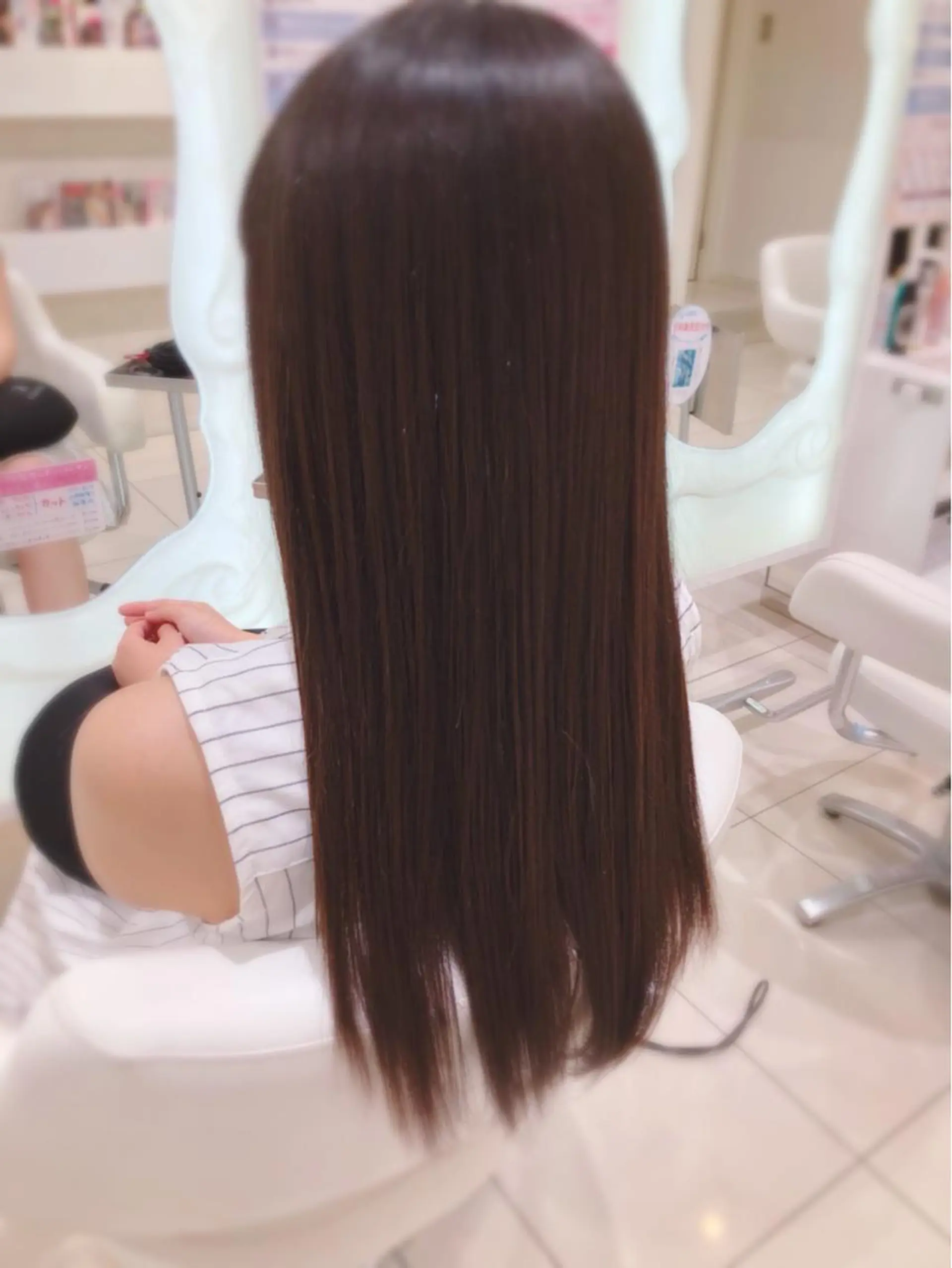 ロング カット ヘアカラー トリートメント 上田 篤史のヘアスタイル