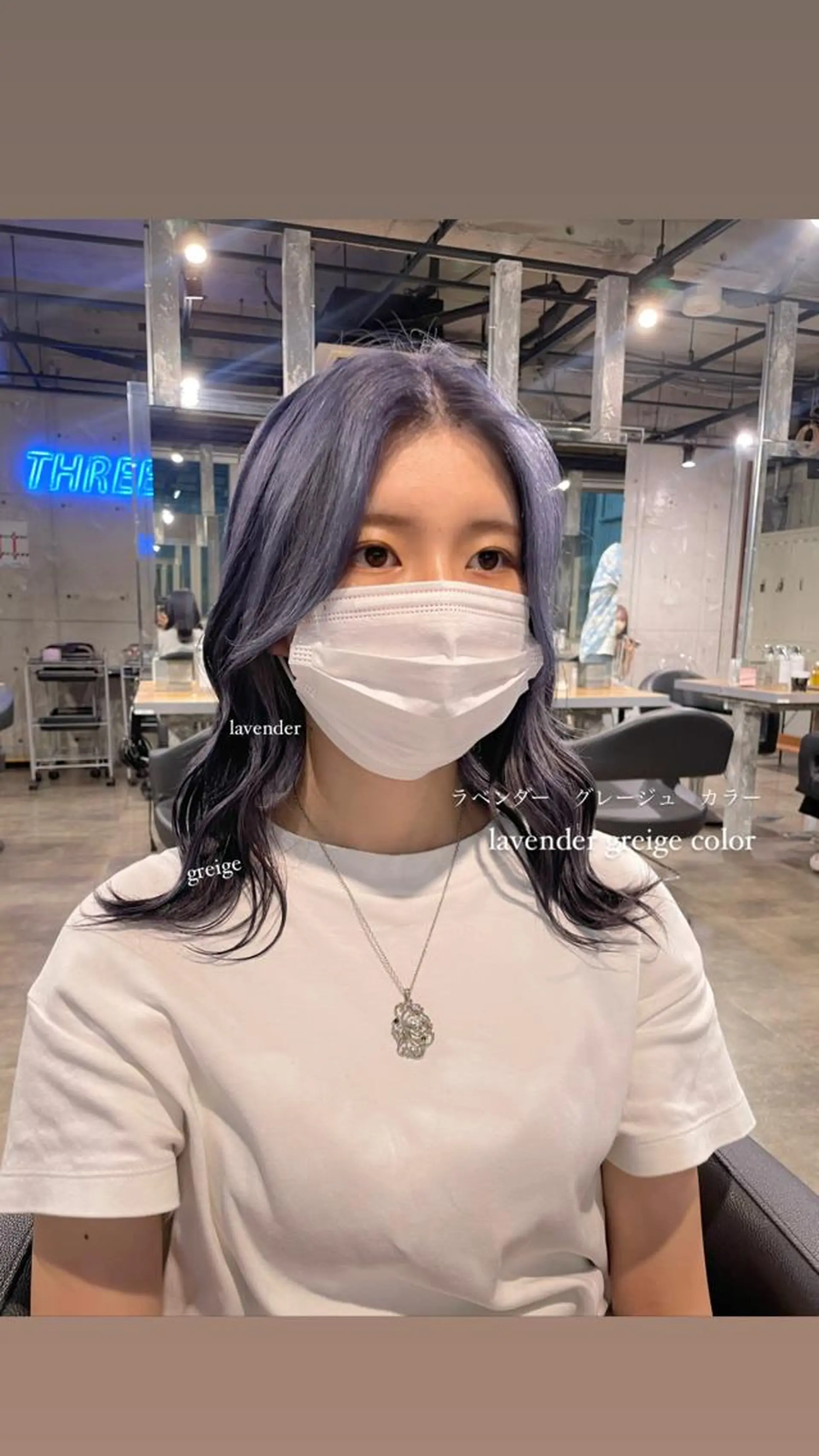 ミディアム カラー パーマ ヘアアレンジ メンズ キッズ ネイル マツエク・マツパ アイブロウ 透明感カラー・レイヤ ー🎀amika🎀のヘアスタイル