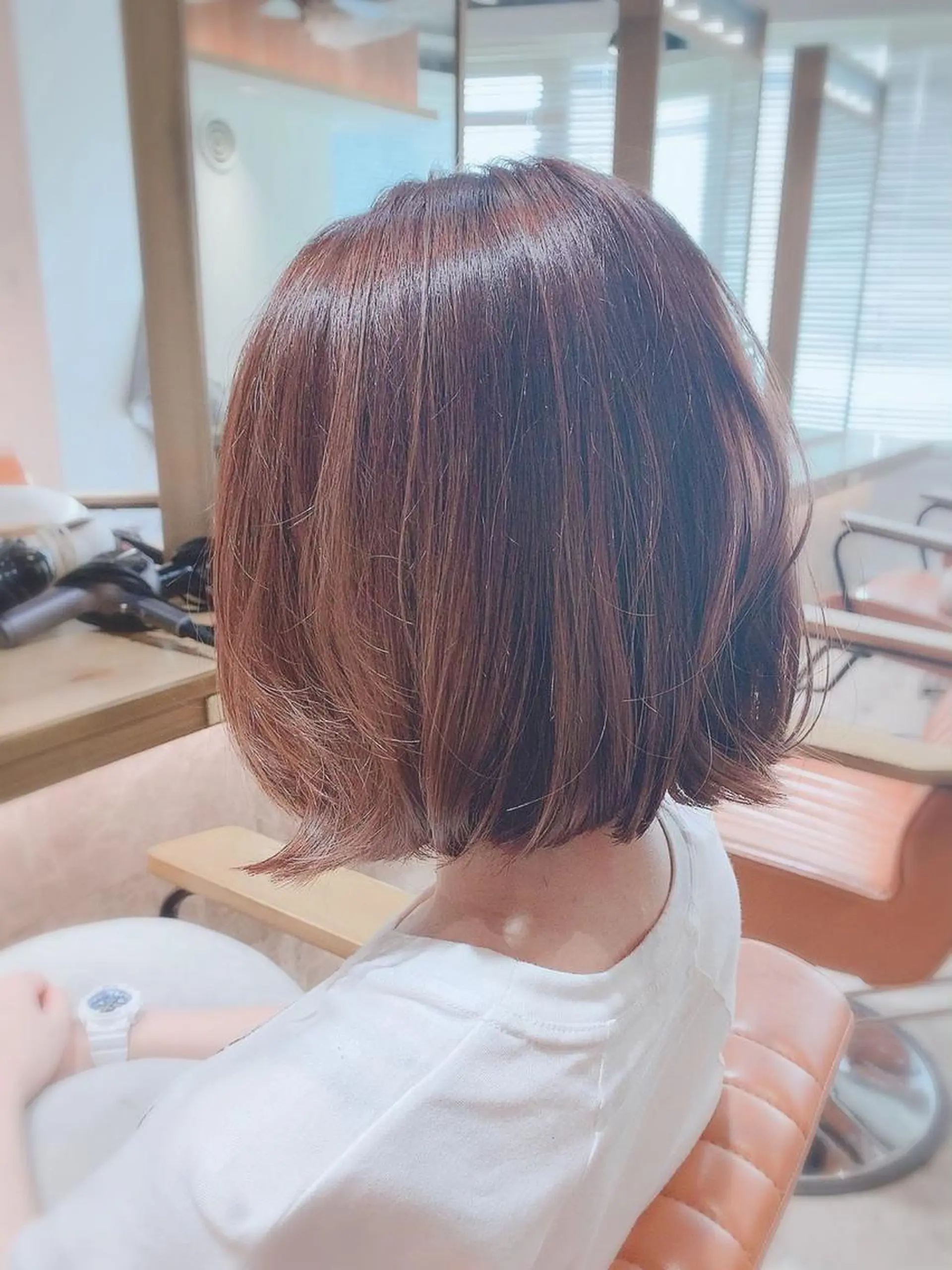 ショート 切りっぱなしボブ ボブ カット トリートメント ヘアセット 坂本 なつきのヘアスタイル