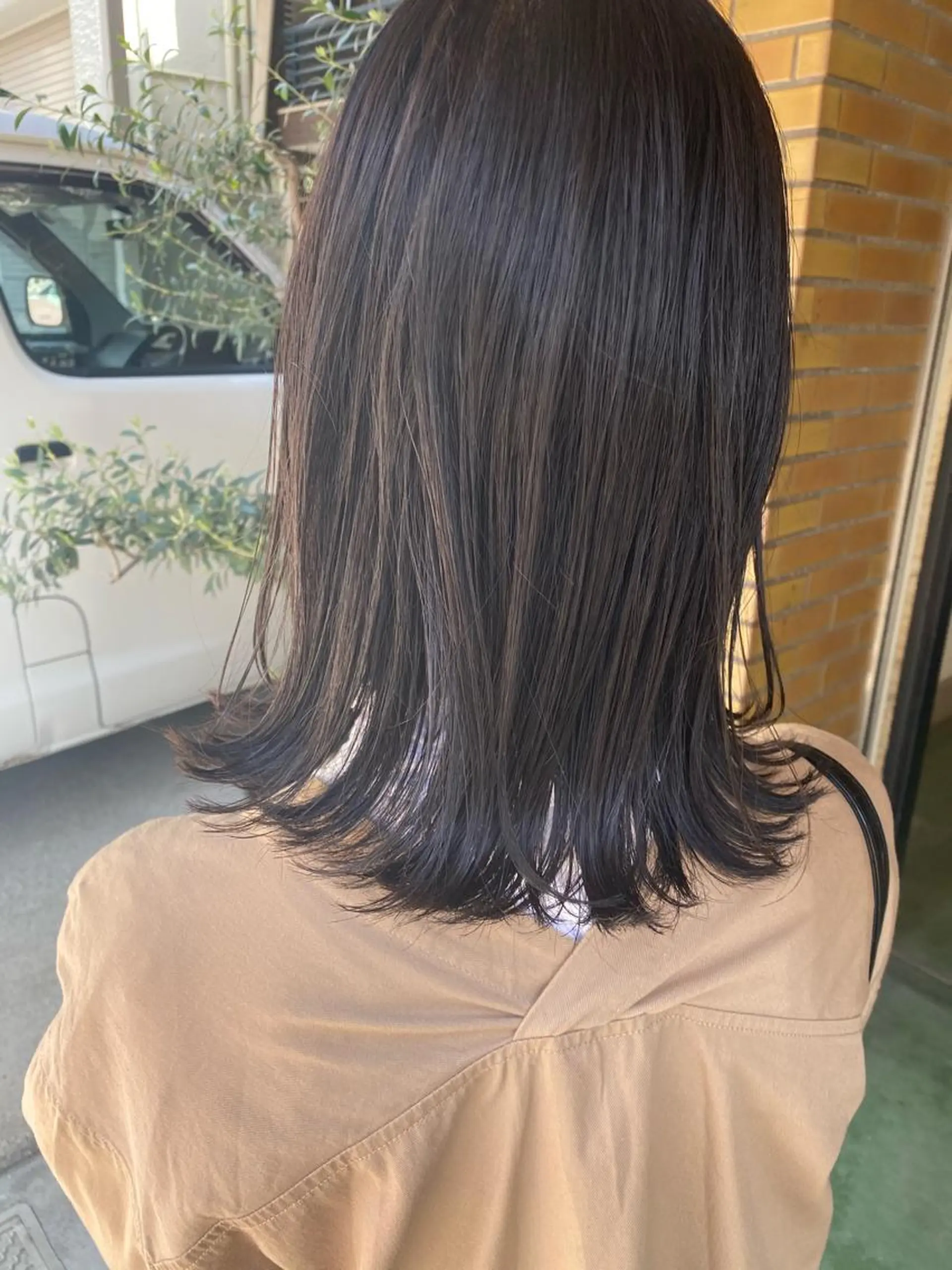 セミロング カラー 外ハネヘア カット ヘアカラー トリートメント ヘッドスパ CARICIA🌱 masaeのヘアスタイル