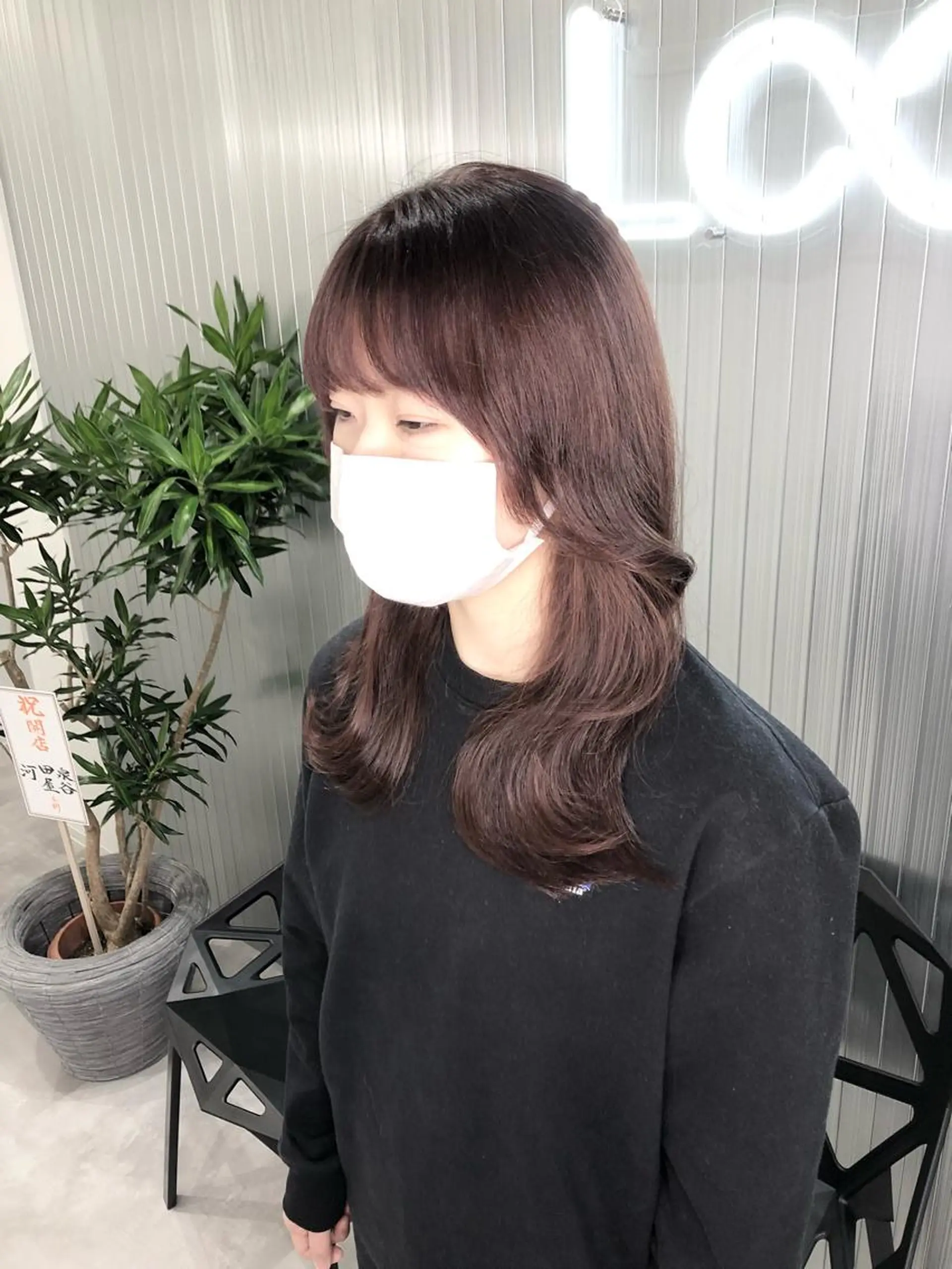 ミディアム カラー LOOP hairのヘアスタイル