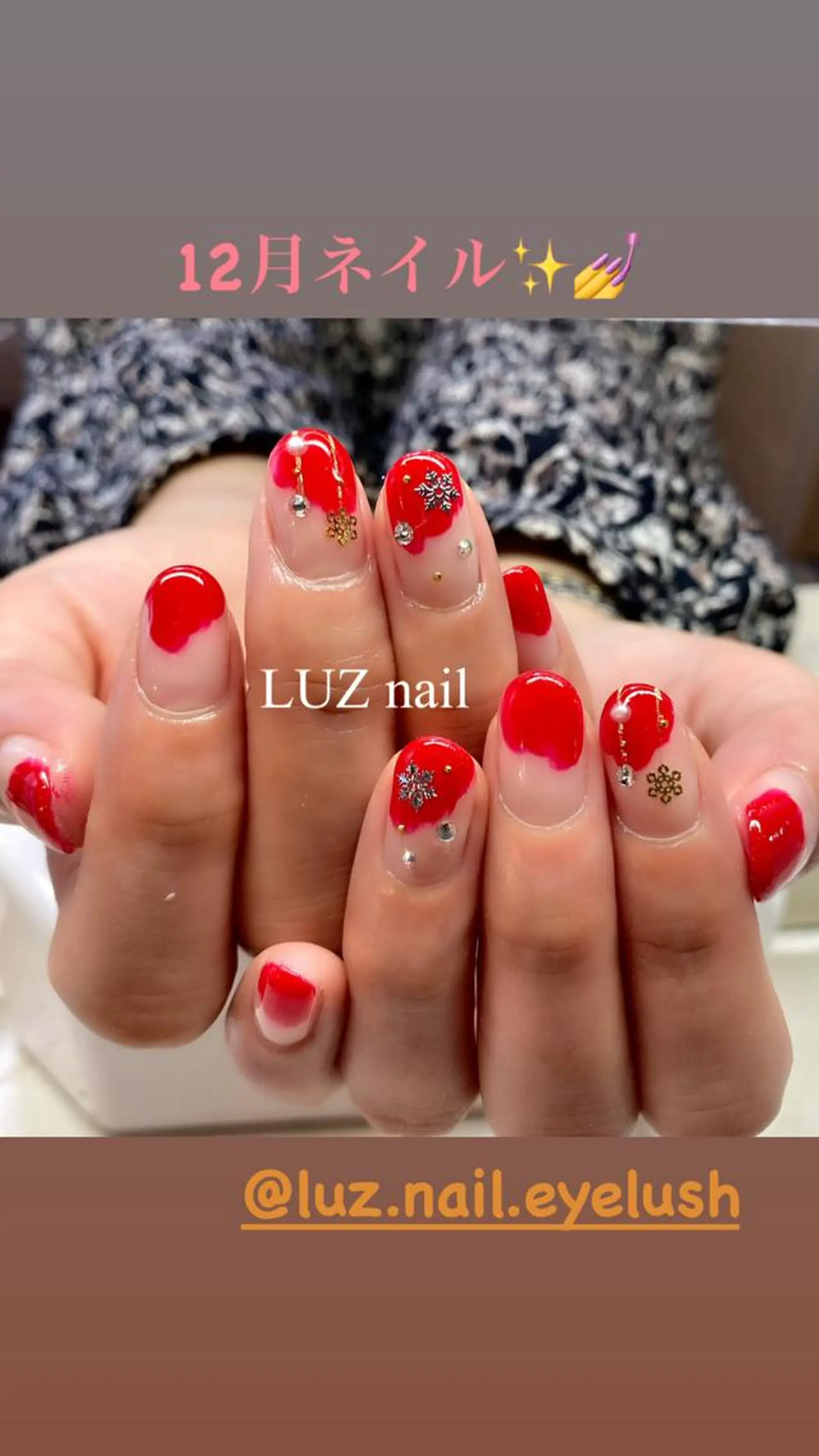 ミディアム ネイル ハンドネイル パラジェル lira nailのネイルデザイン