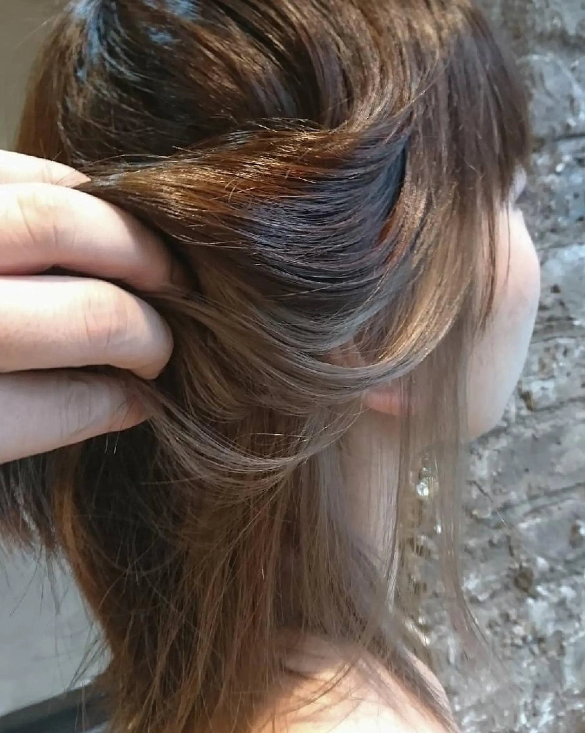 ミディアム カラー ブリーチ グレージュ インナーカラー センター南 SEIJIのヘアスタイル