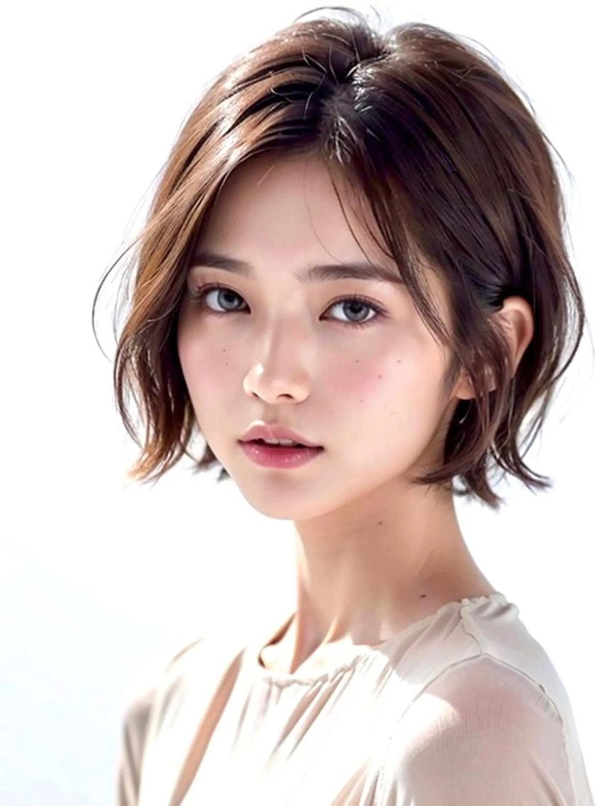 ショート カット ヘアカラー トリートメント La Ruelle 江曽島店/髪質改善のヘアスタイル