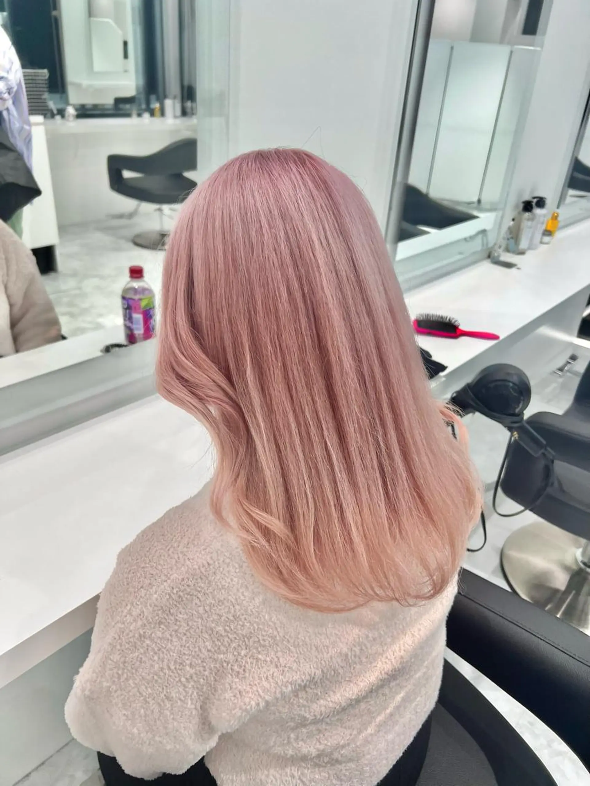 ロング ヘアカラー トリートメント ヘッドスパ ヘアセット まつパ/ケア ブリーチ/sEnAのヘアスタイル