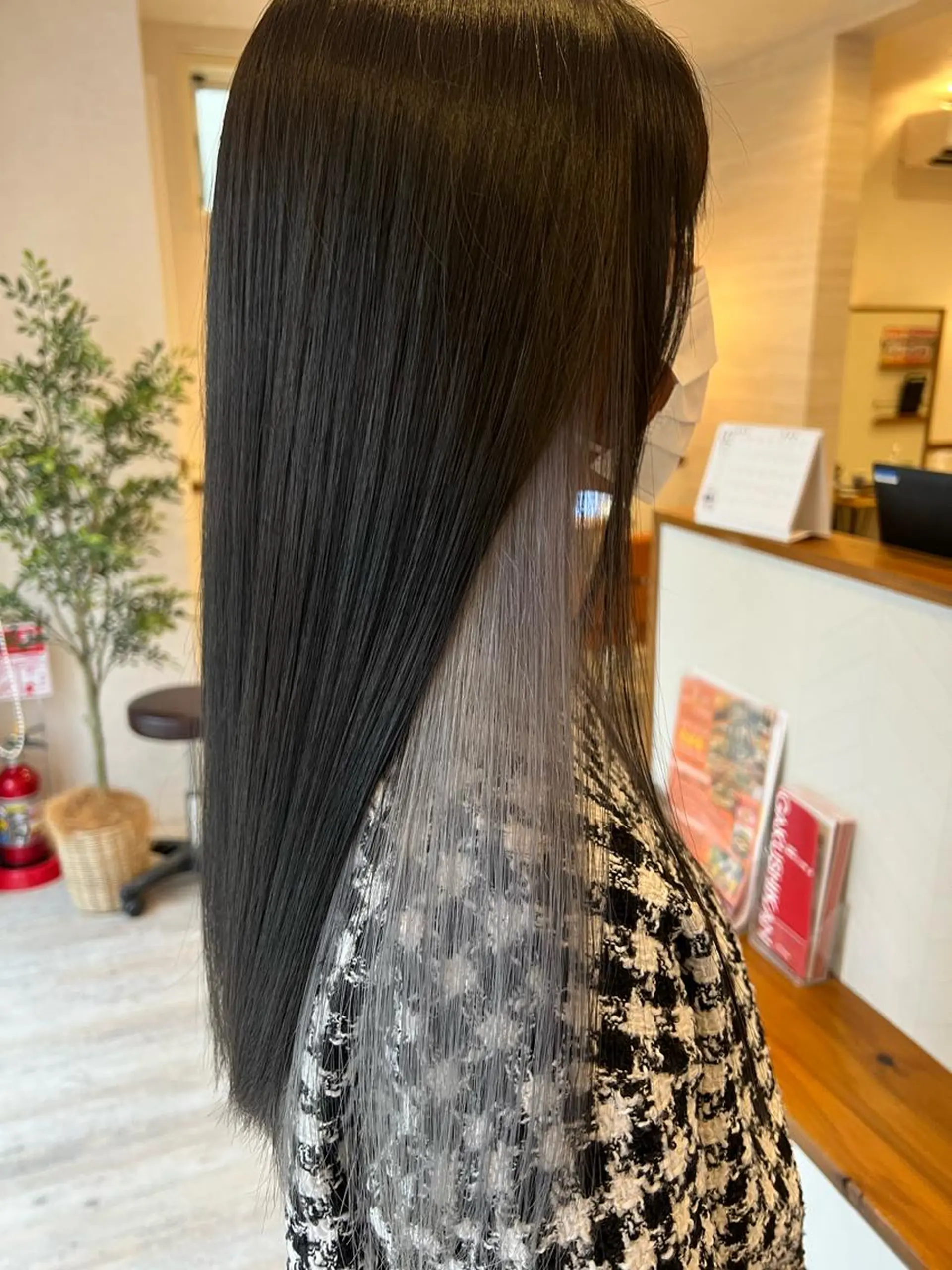 ロング 髪質改善 トリートメント カット ヘアカラー うめ とものヘアスタイル