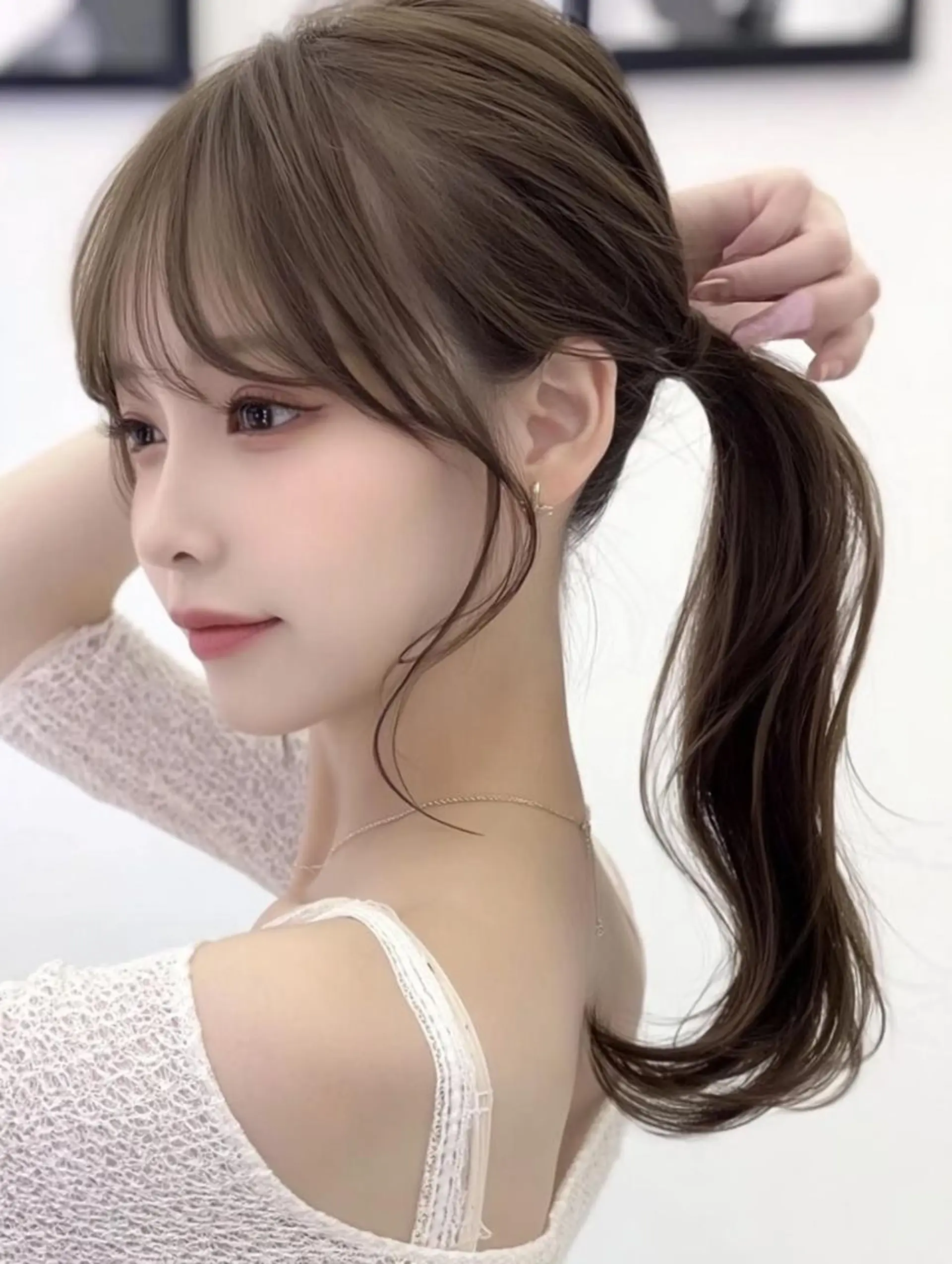 ロング カラー 透明感カラー ハッシュカット 髪質改善 韓国風ヘア レイヤーカット FOCUS JAPANのヘアスタイル