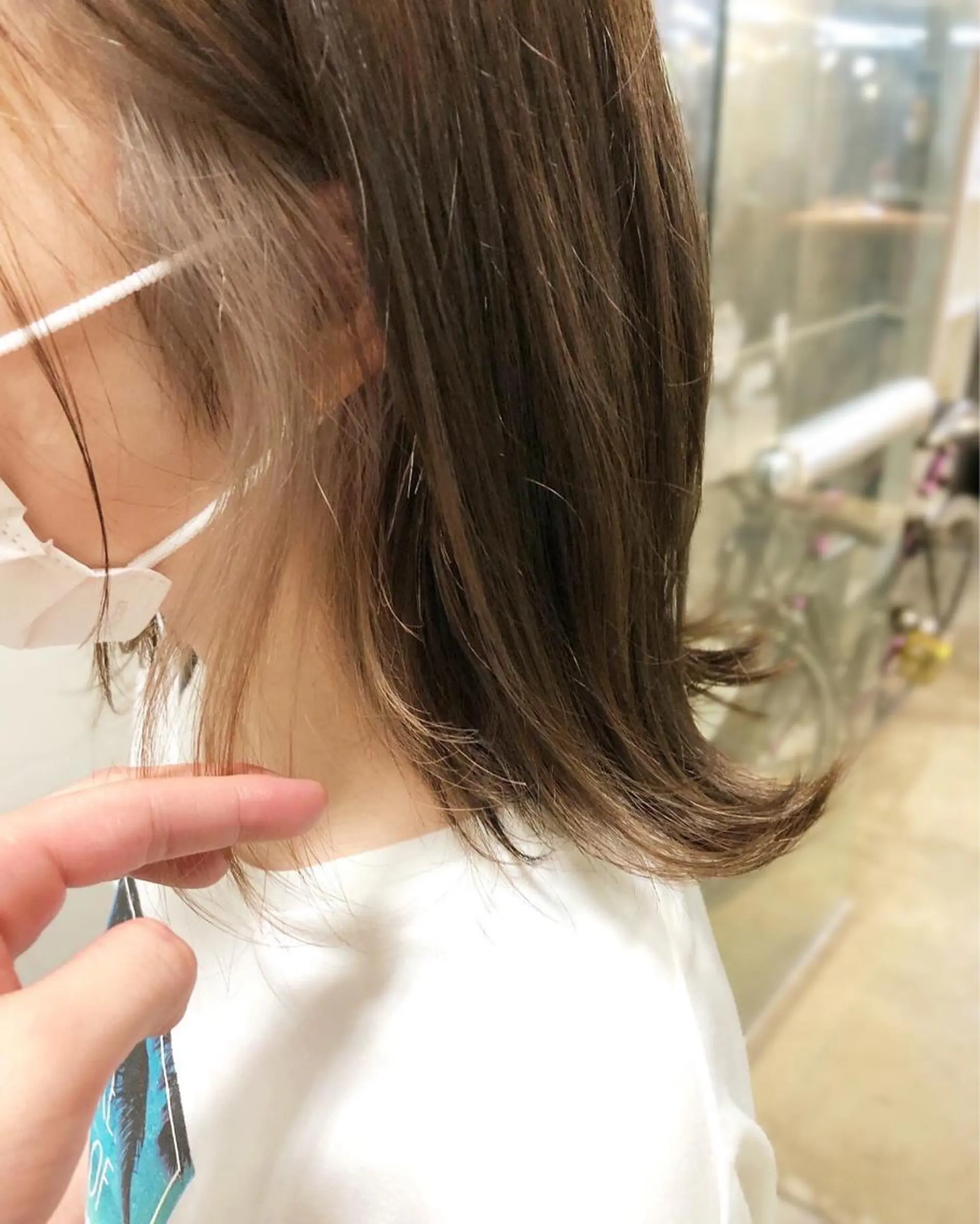 ミディアム カラー ヘアアレンジ ヘアカラー トリートメント メンズ特化✂️栗原 侑也のヘアスタイル