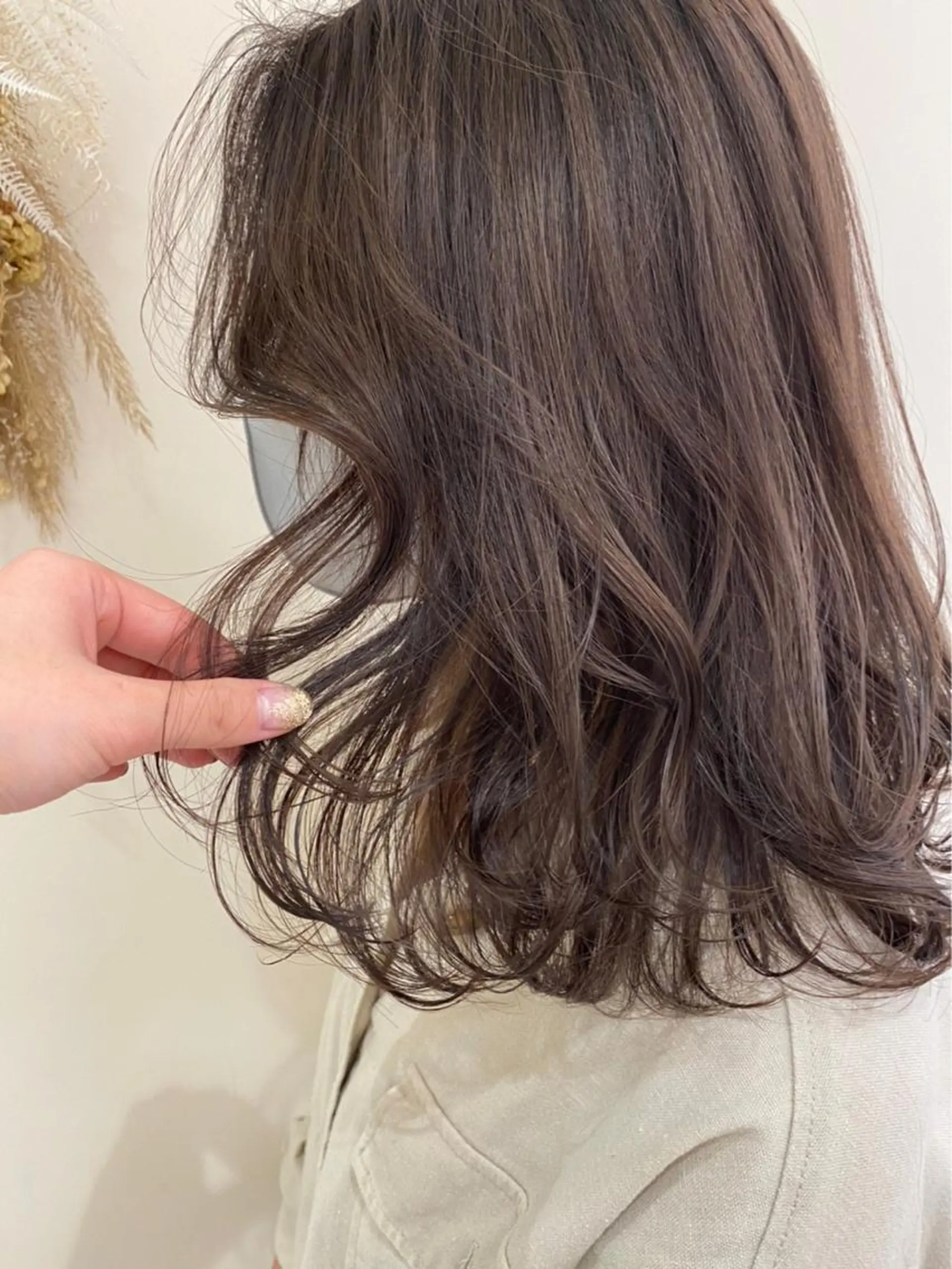 カラー 韓国レイヤー🪽 耳ツボジュエリーのヘアスタイル