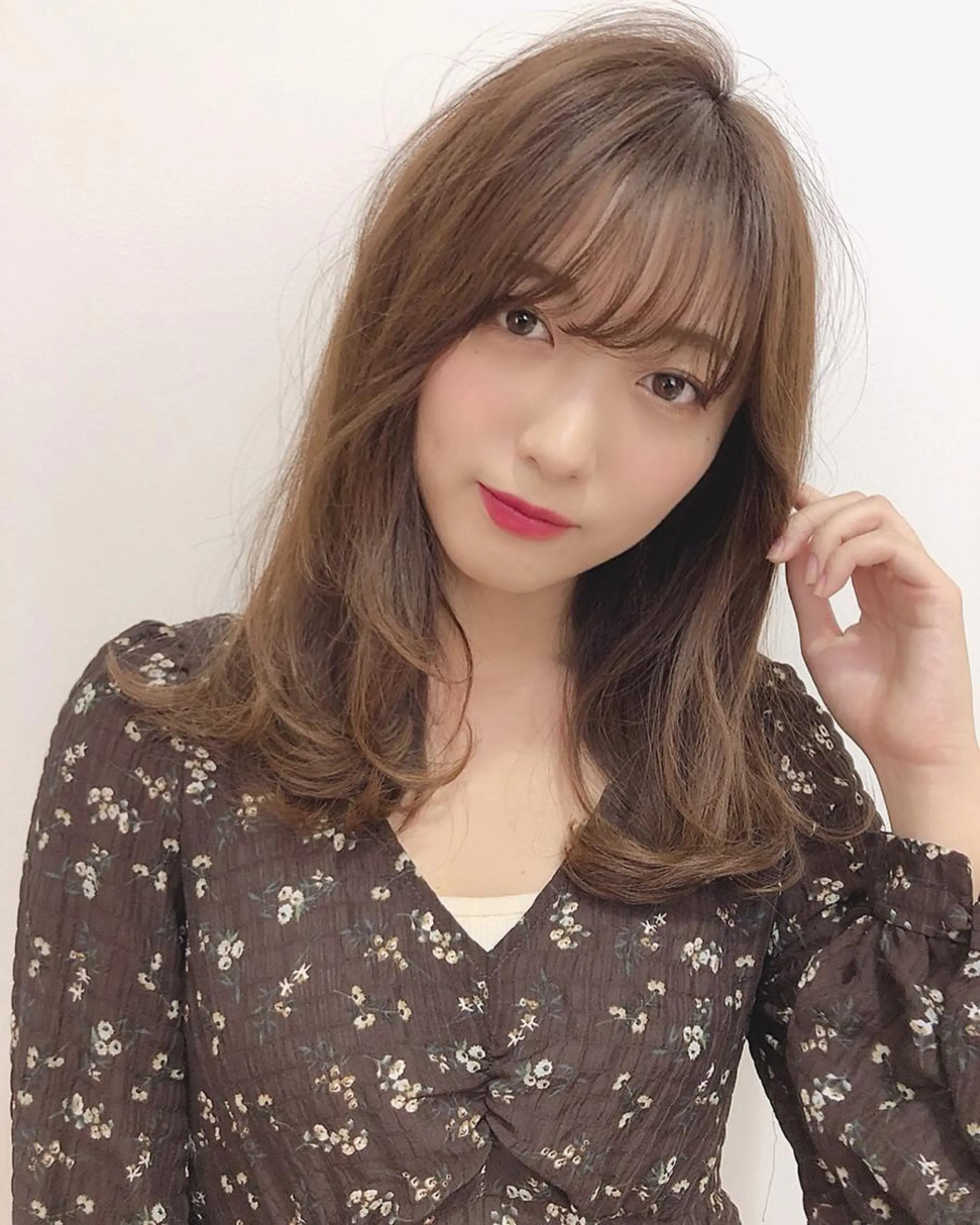 ロング カラー 店長/mao/ 前髪/顔周りカットのヘアスタイル