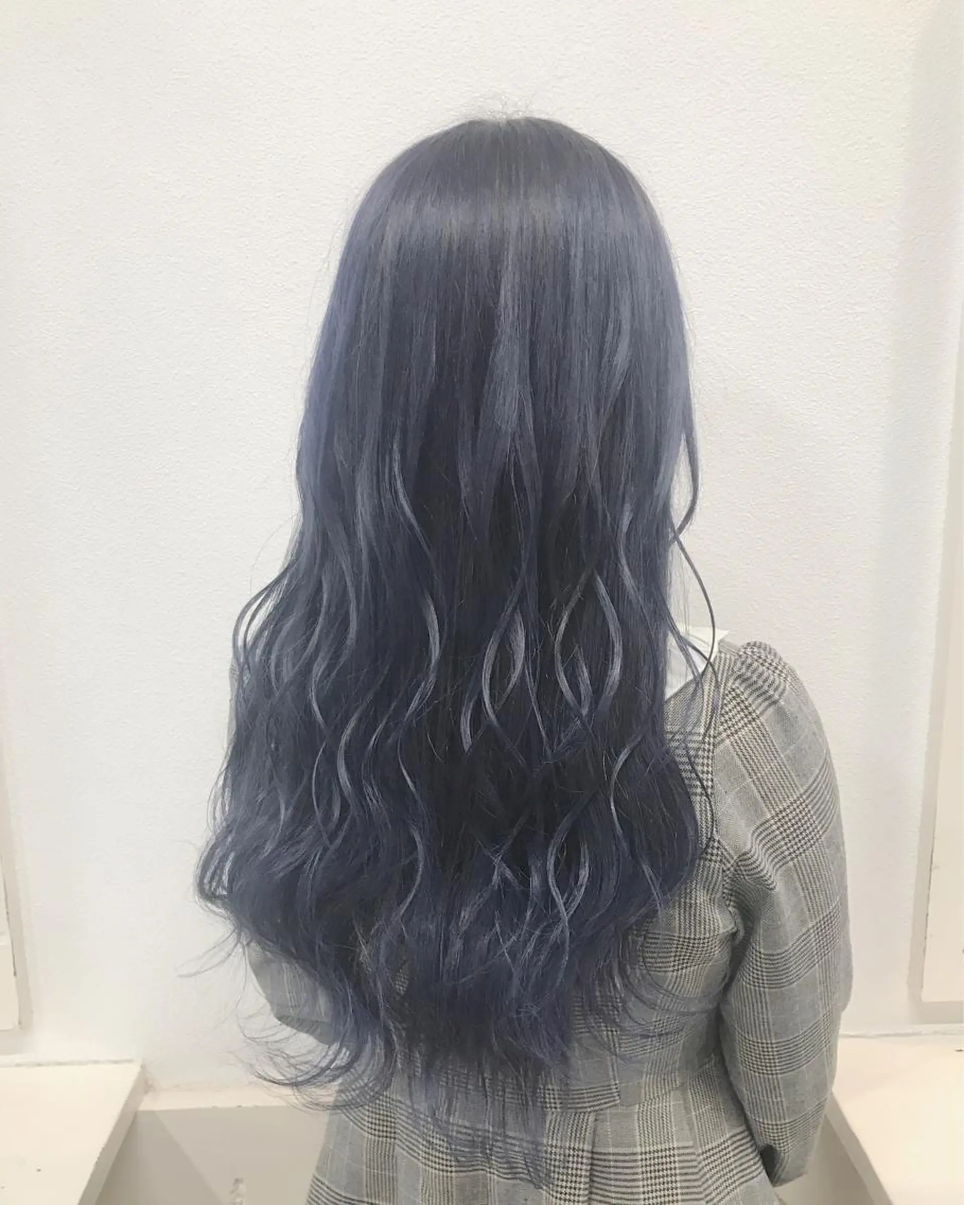 ロング カラー ヘアアレンジ ブルーカラー ラベンダーカラー ヘアカラー トリートメント GiseL天神カラー 髪質改善/ブリーチのヘアスタイル