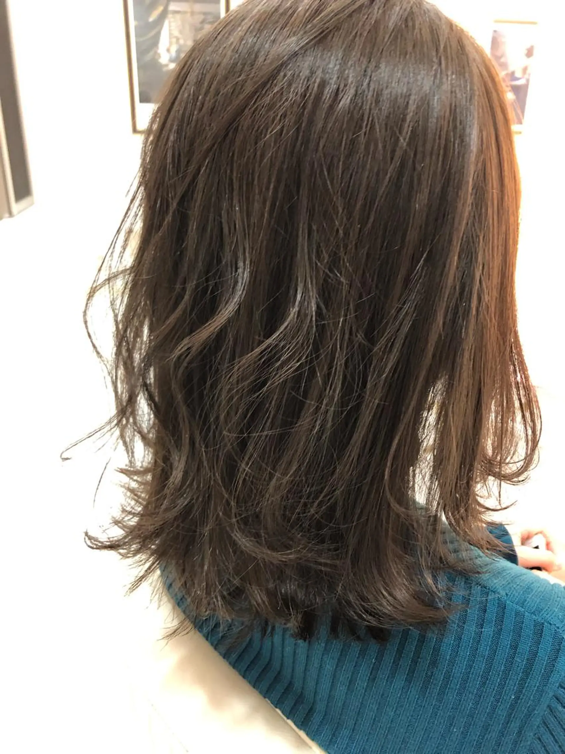 ミディアム カラー 店長/mao/ 前髪/顔周りカットのヘアスタイル